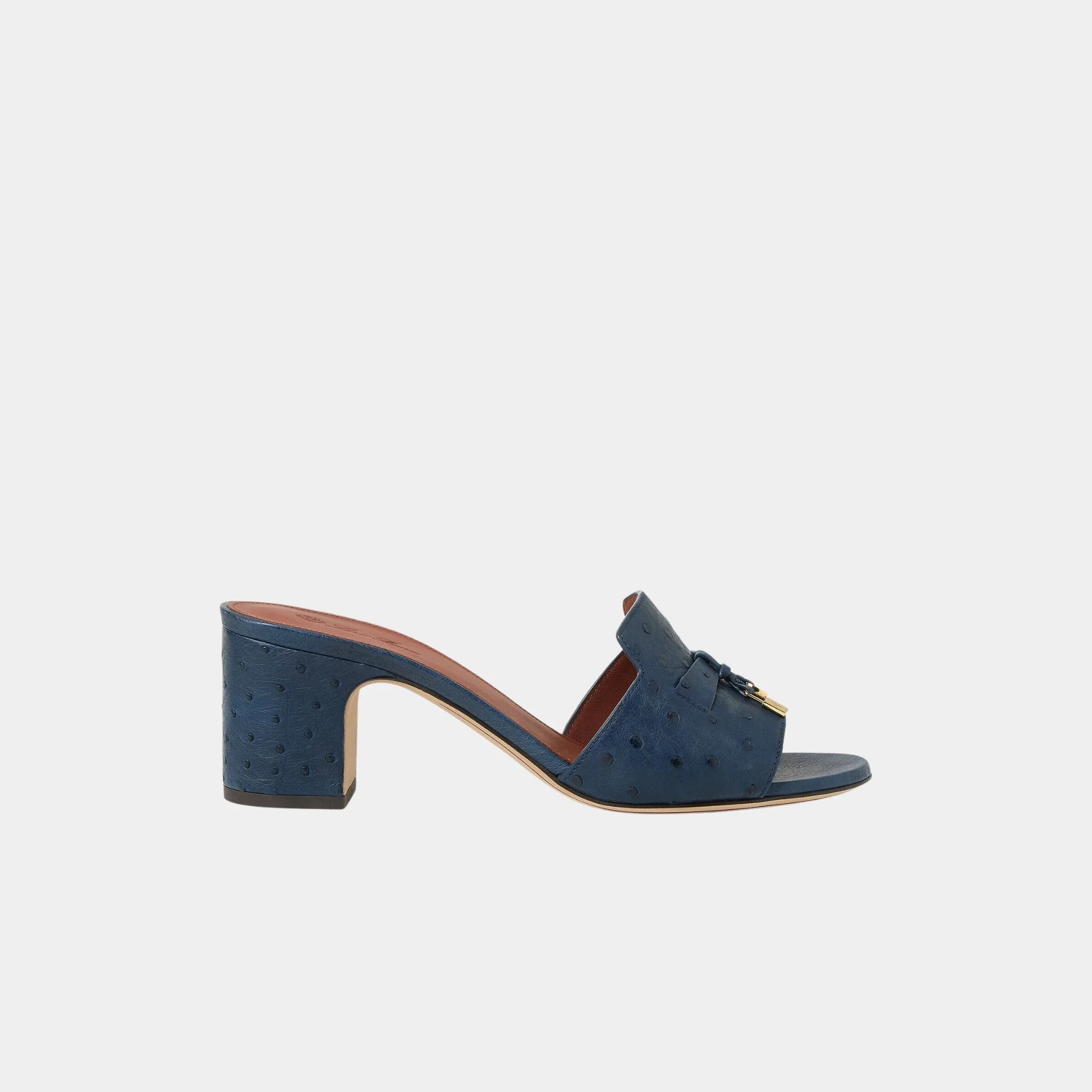 Summer Charms Heeled Sandal Ostrich Leather - Image 13