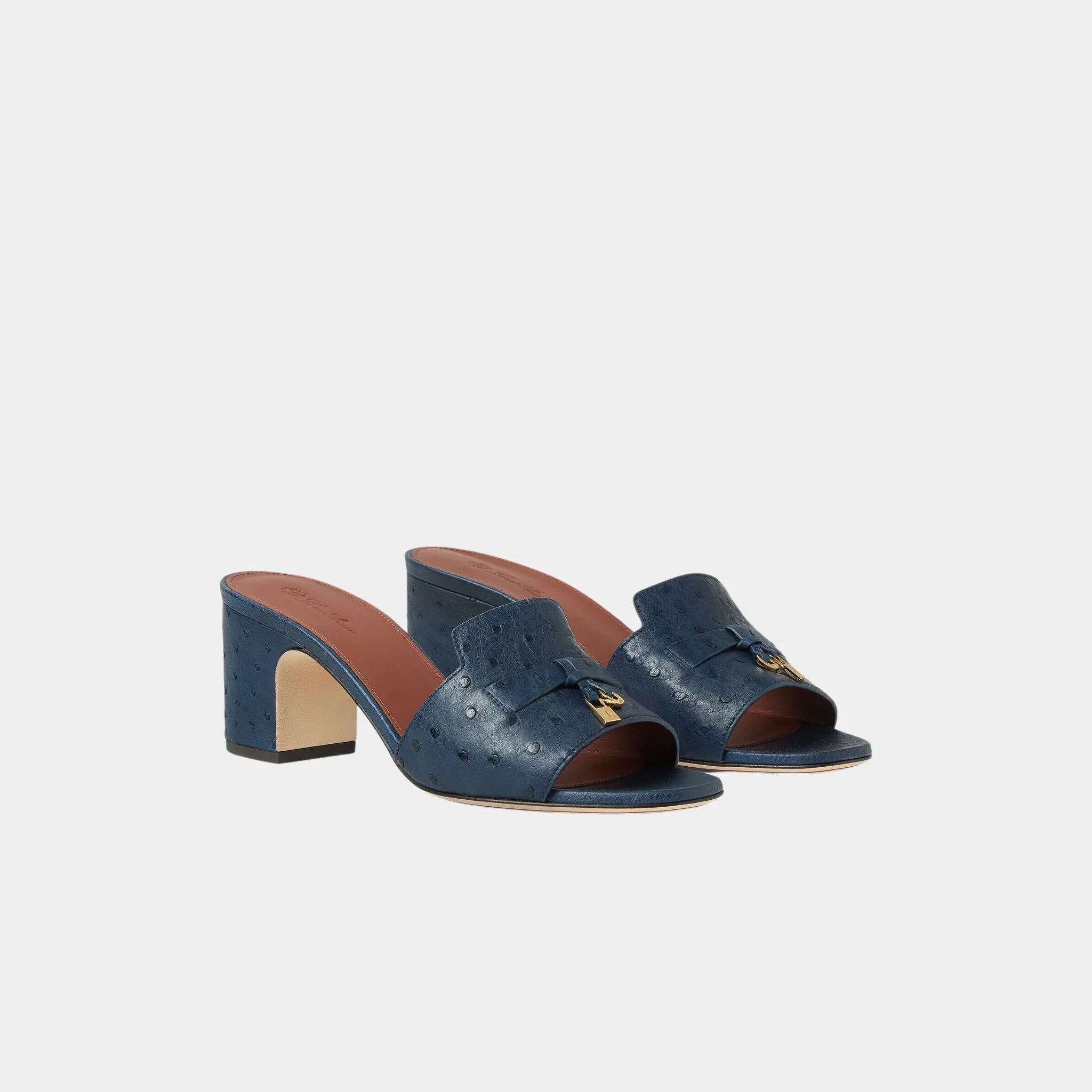 Summer Charms Heeled Sandal Ostrich Leather - Image 14
