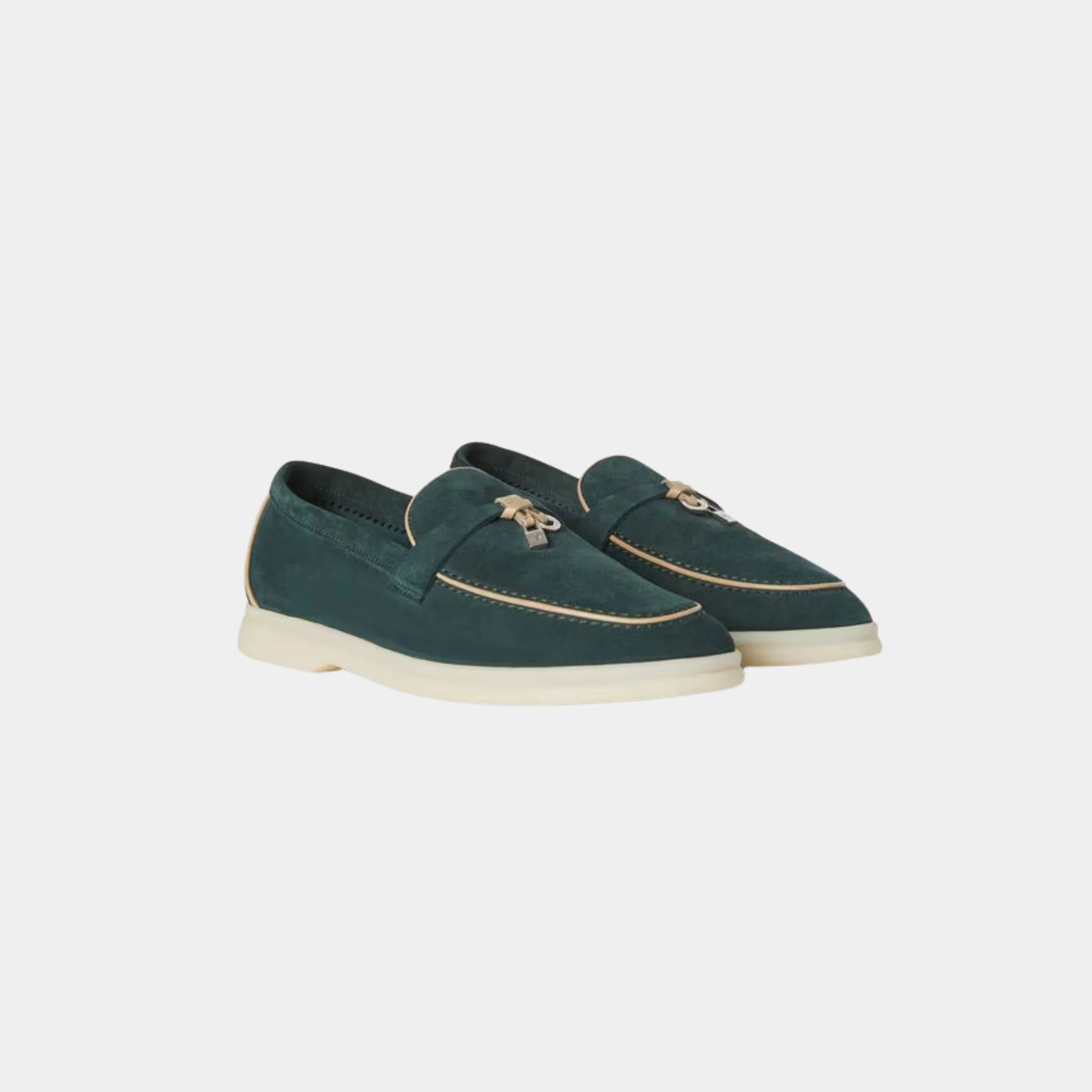 Summer Charms Walk Loafers In Suede Goatskin - Image 10