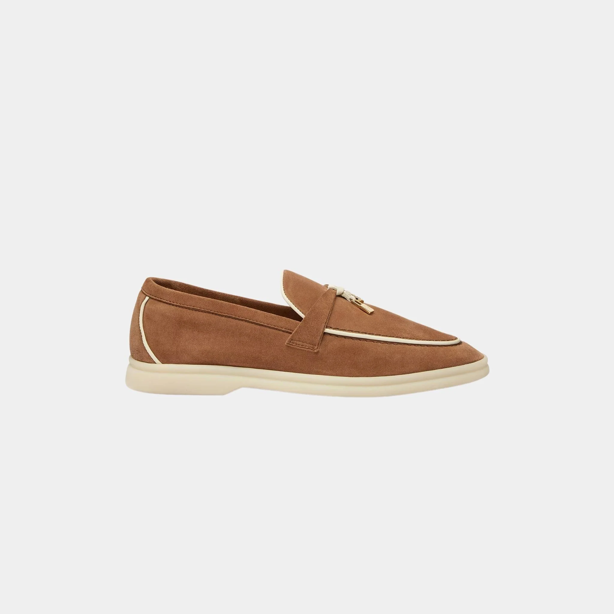Summer Charms Walk Loafers In Suede Goatskin - Image 4