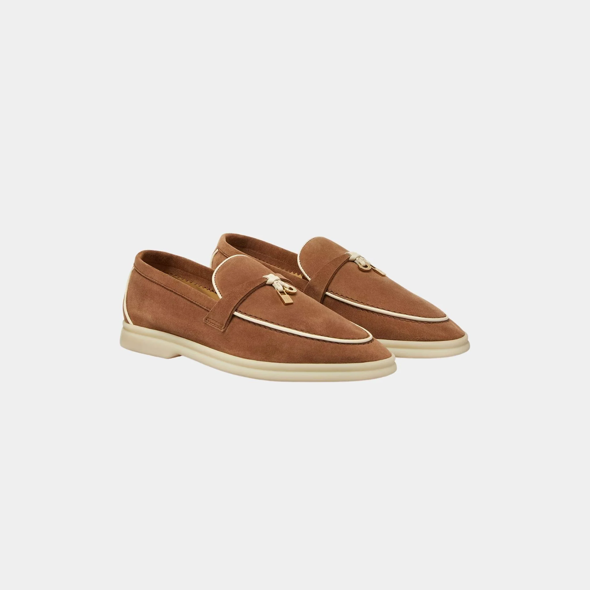 Summer Charms Walk Loafers In Suede Goatskin - Image 6