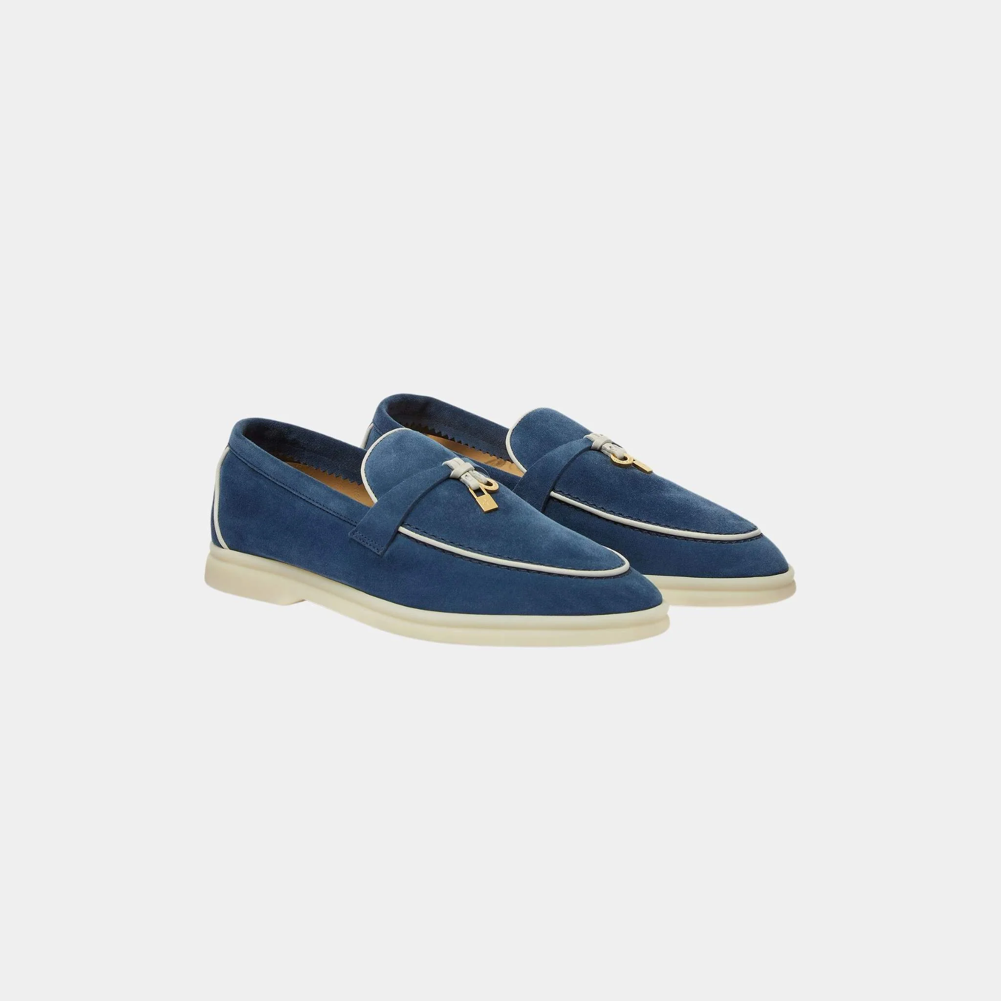 Summer Charms Walk Loafers In Suede Goatskin - Image 9