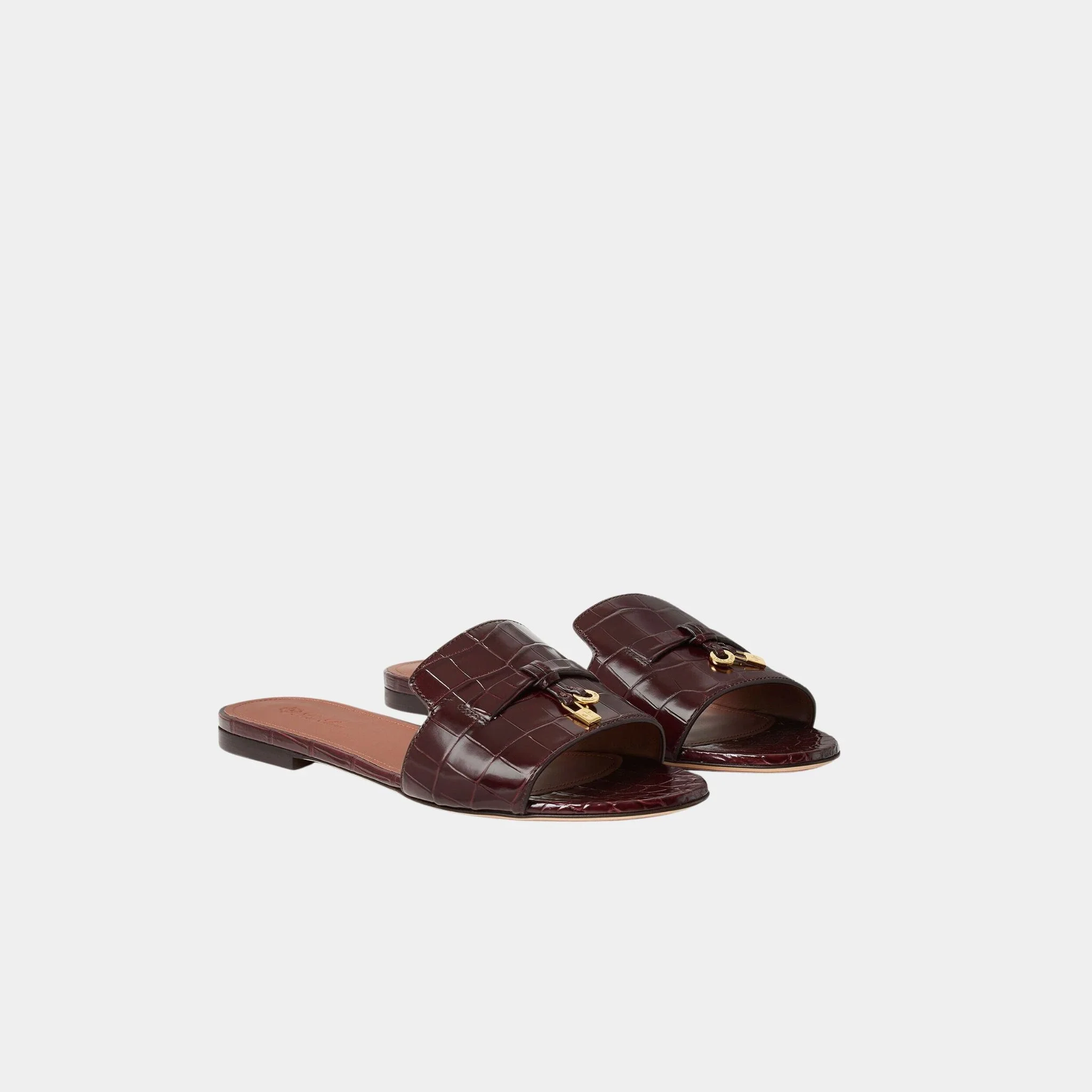 Summer Charms Sandal in Crocodile Leather - Image 2