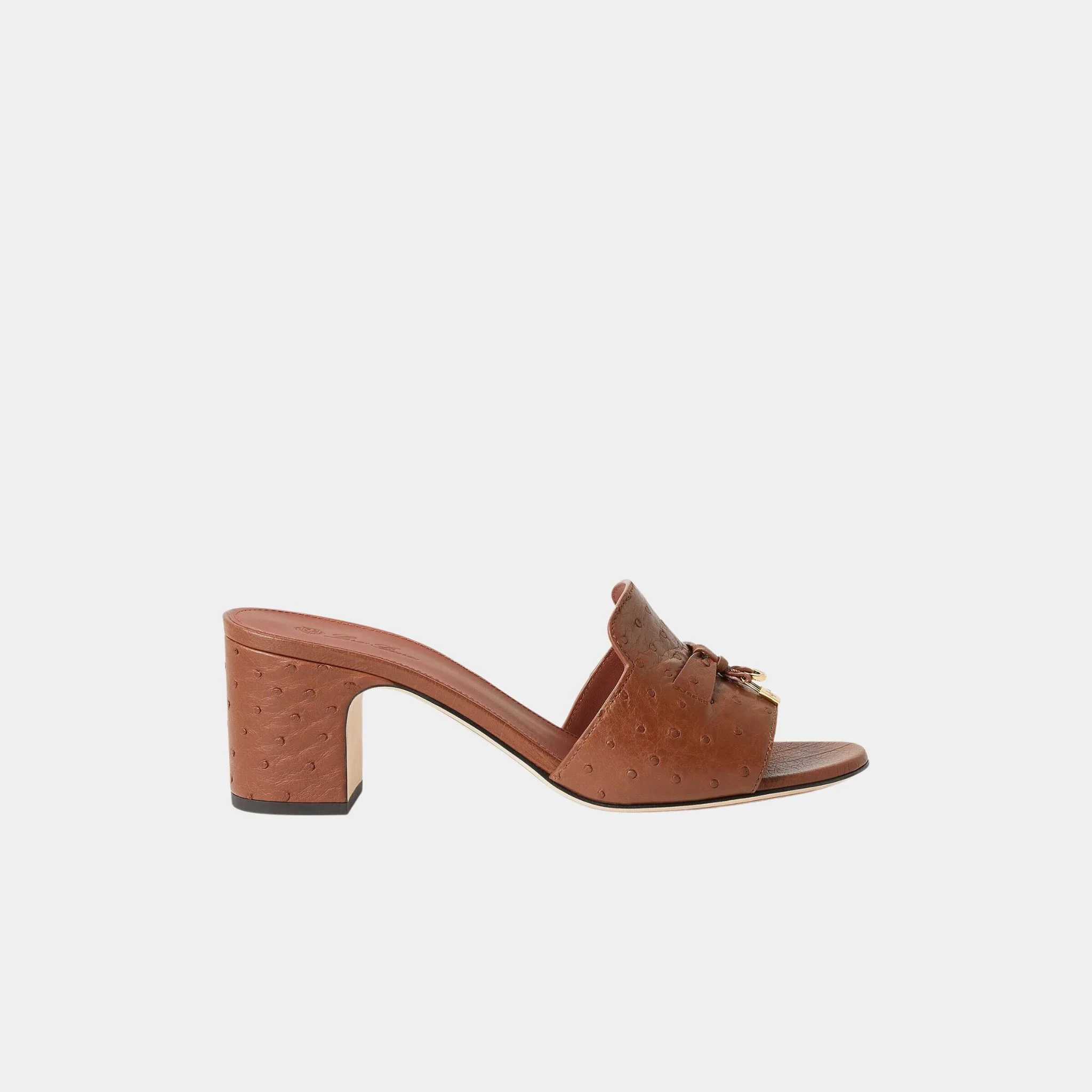 Summer Charms Sandal Heeled Ostrich Leather - Image 10
