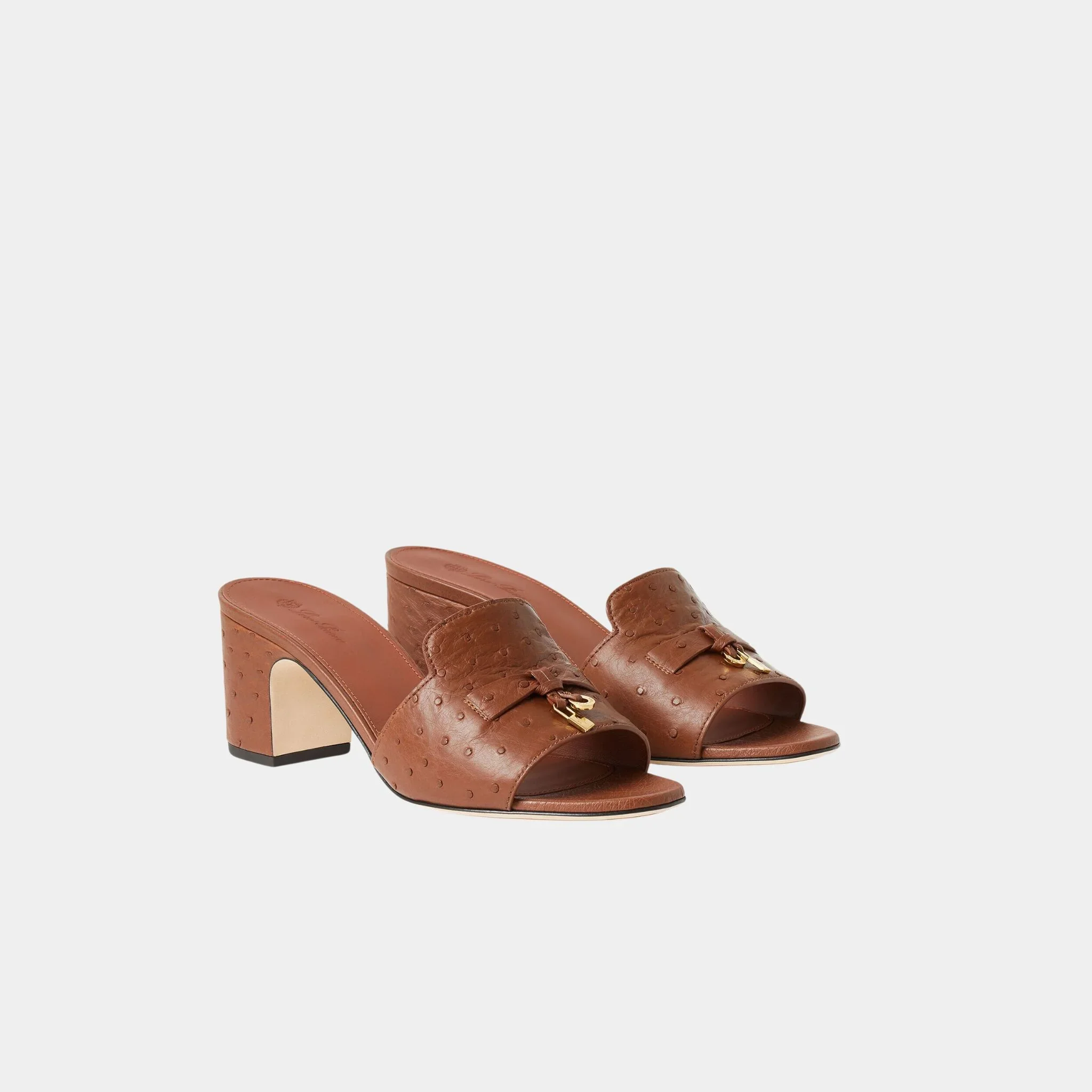 Summer Charms Sandal Heeled Ostrich Leather - Image 11