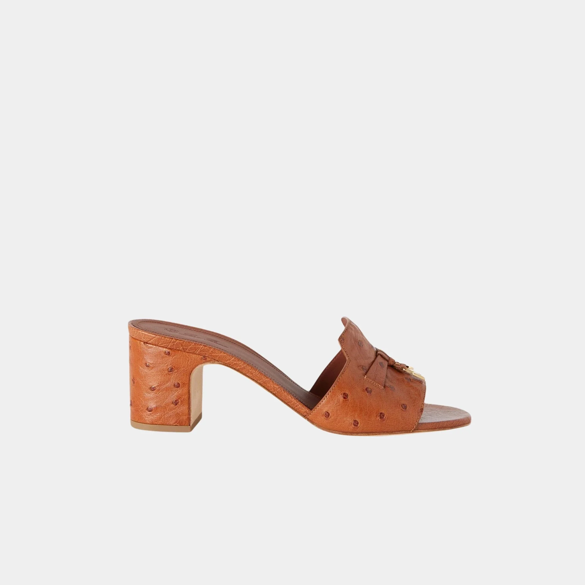 Summer Charms Sandal Heeled Ostrich Leather - Image 13