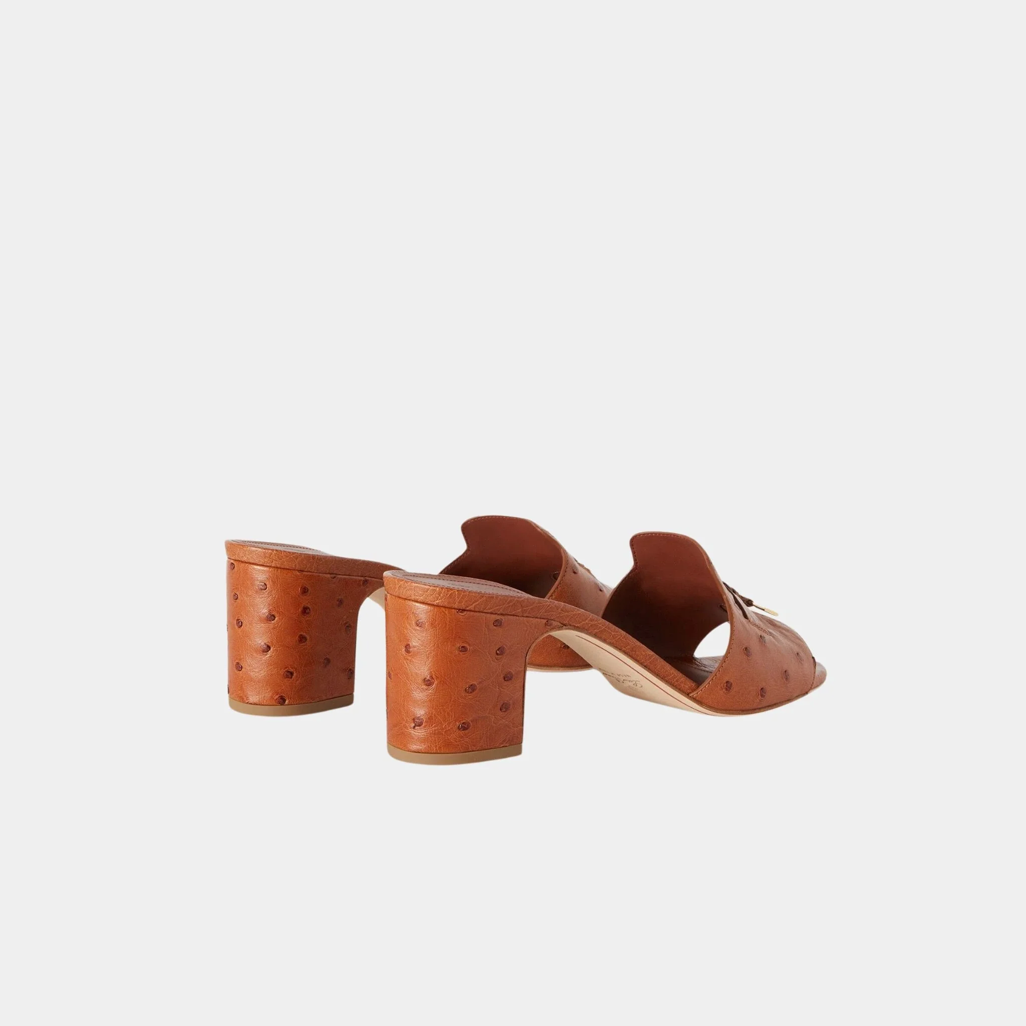 Summer Charms Sandal Heeled Ostrich Leather - Image 15
