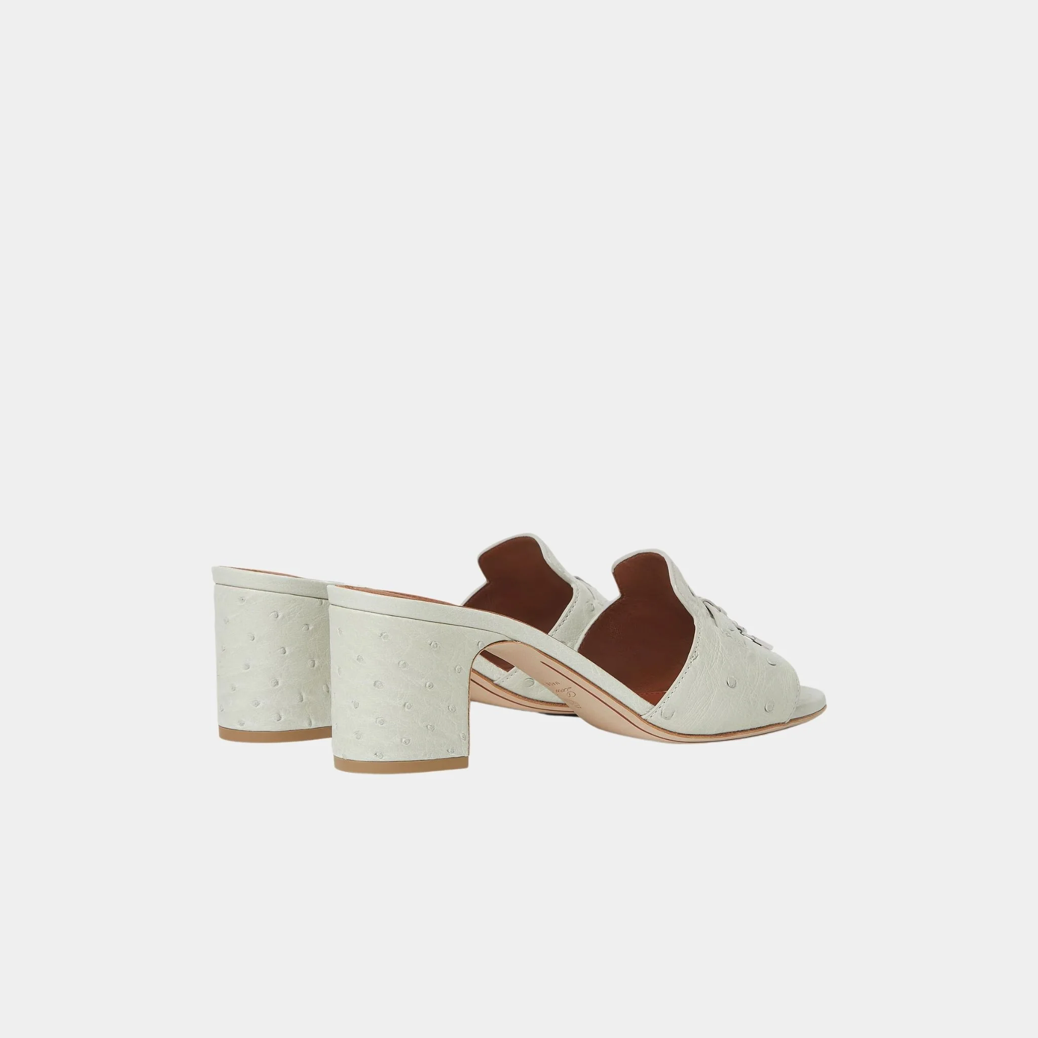 Summer Charms Sandal Heeled Ostrich Leather - Image 3