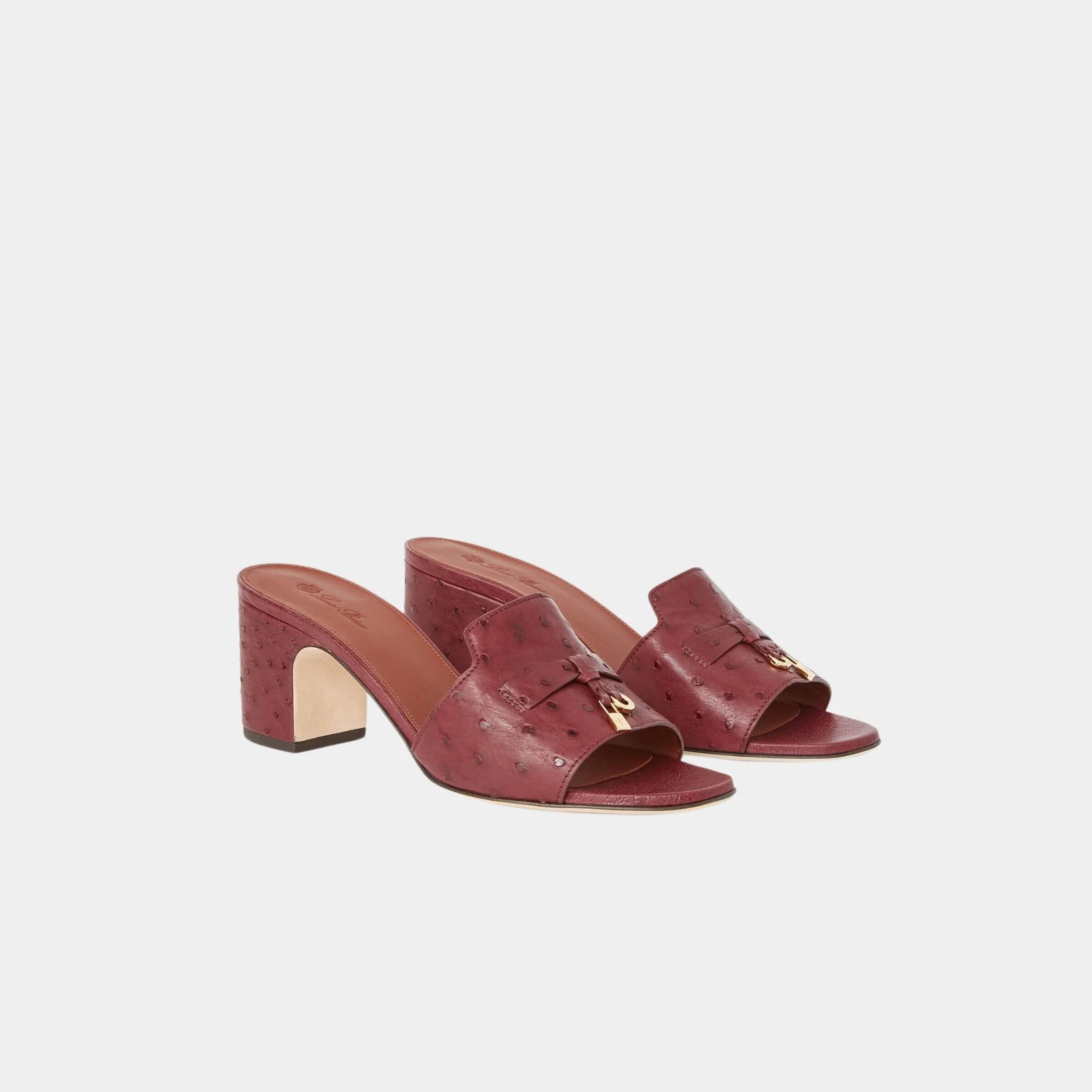 Summer Charms Sandal Heeled Ostrich Leather - Image 5