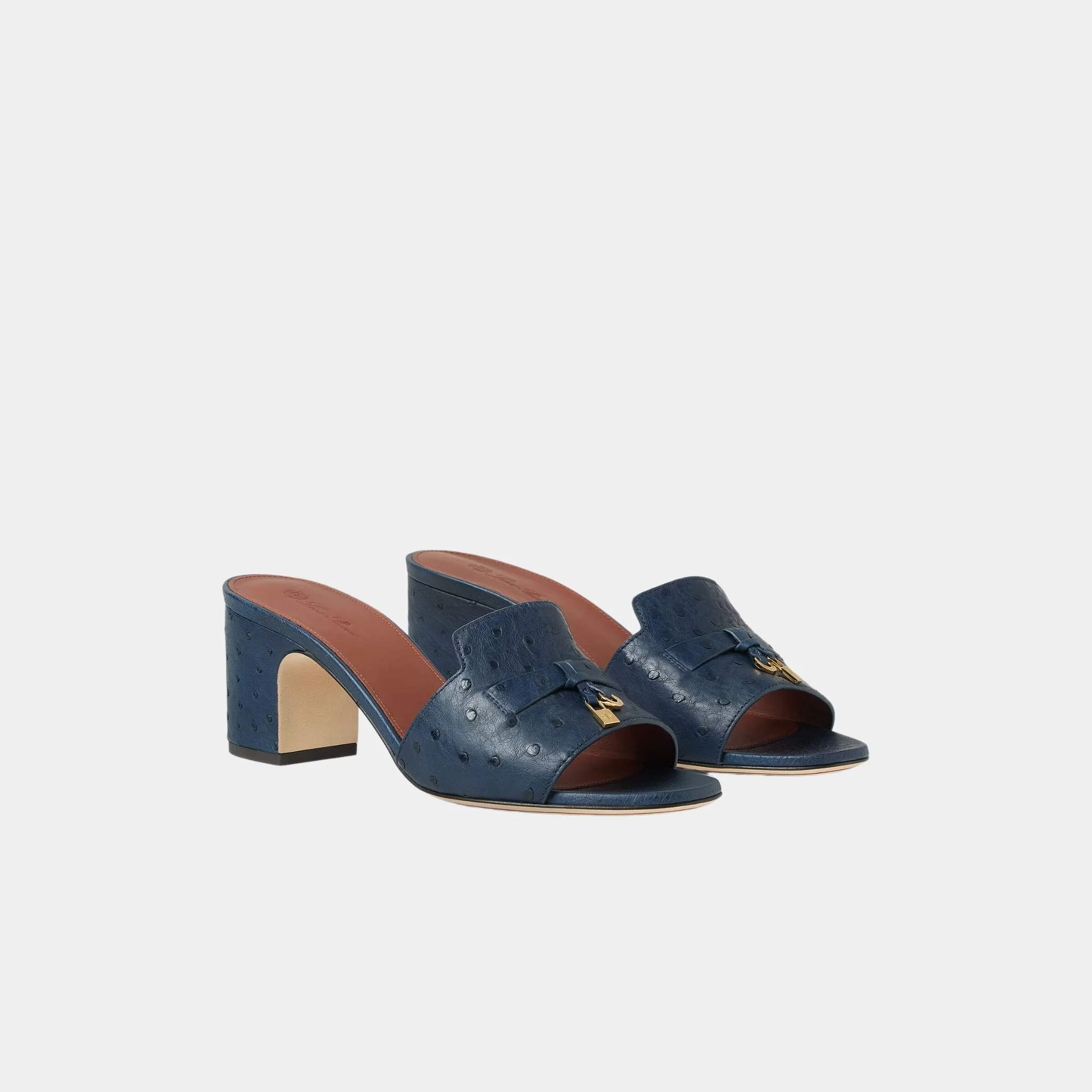 Summer Charms Sandal Heeled Ostrich Leather - Image 8