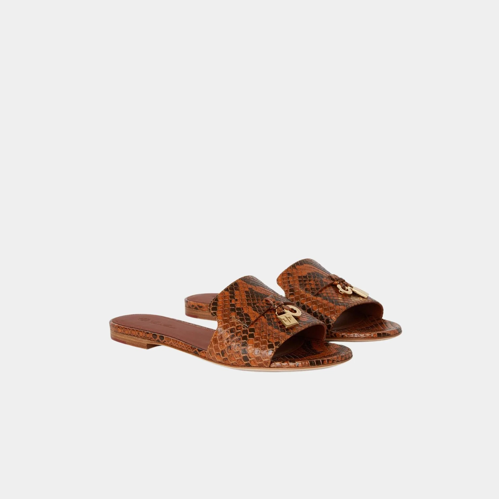Summer Charms Sandal Matte Python Leather - Image 3