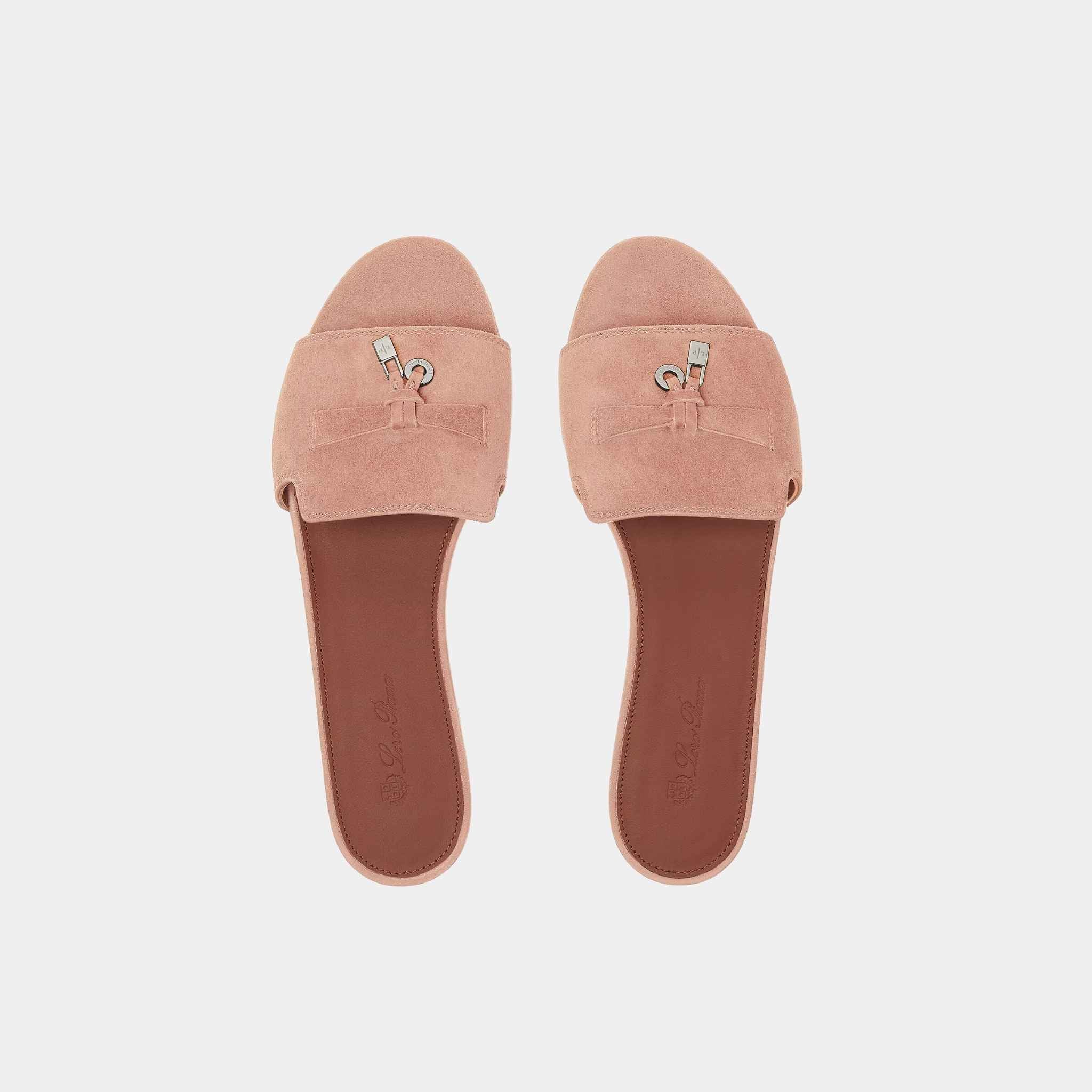 Summer Charms Suede Goatskin Flat Sandal - Image 3