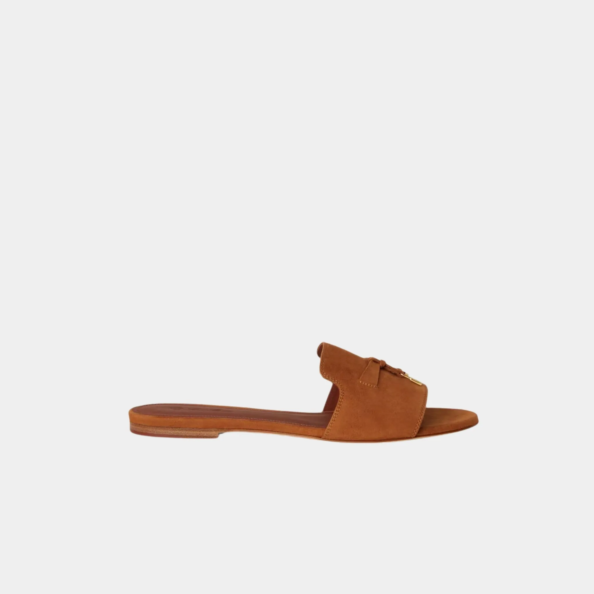 Summer Charms Suede Goatskin Flat Sandal - Image 7