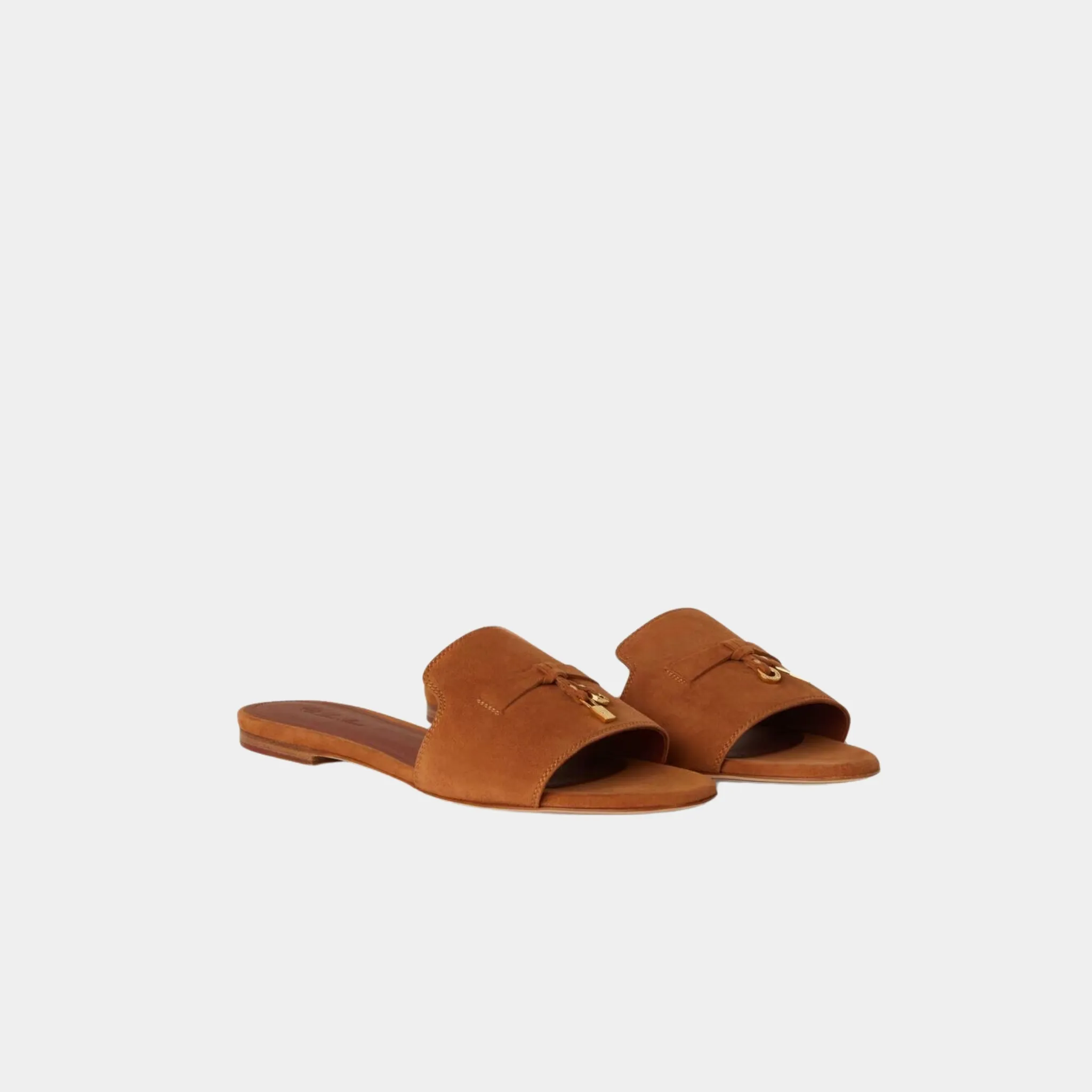 Summer Charms Suede Goatskin Flat Sandal - Image 8