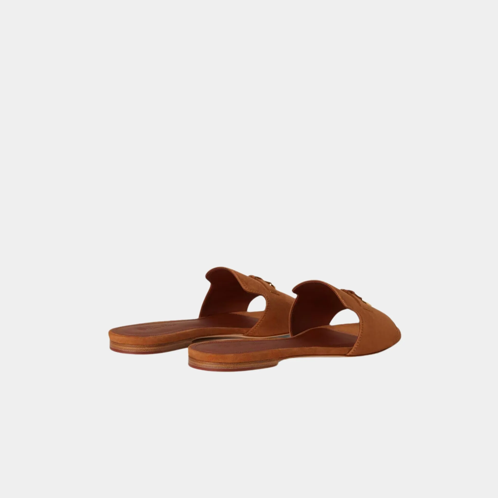 Summer Charms Suede Goatskin Flat Sandal - Image 9
