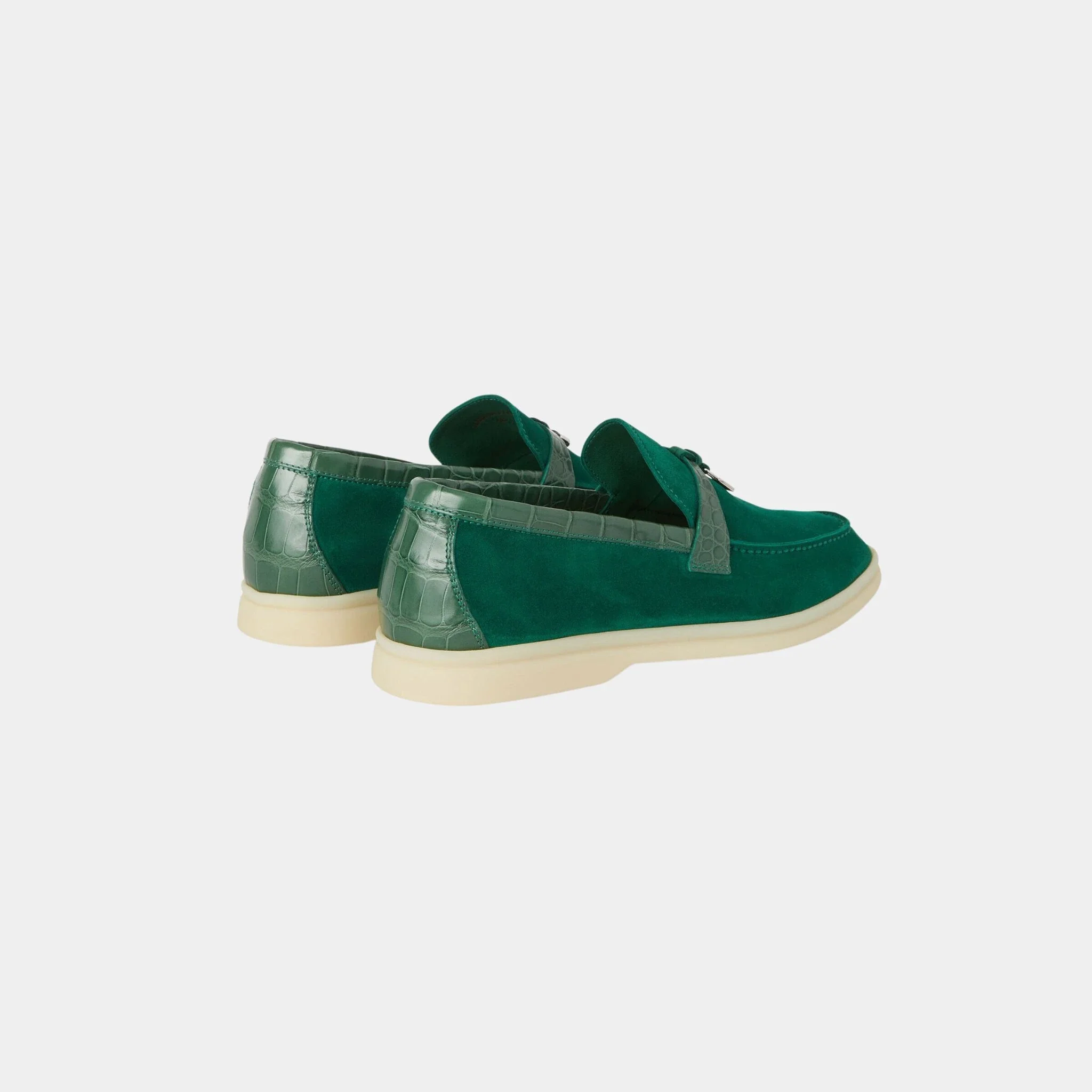 Summer Charms Walk Loafer Suede with Alligator Skin - Image 15