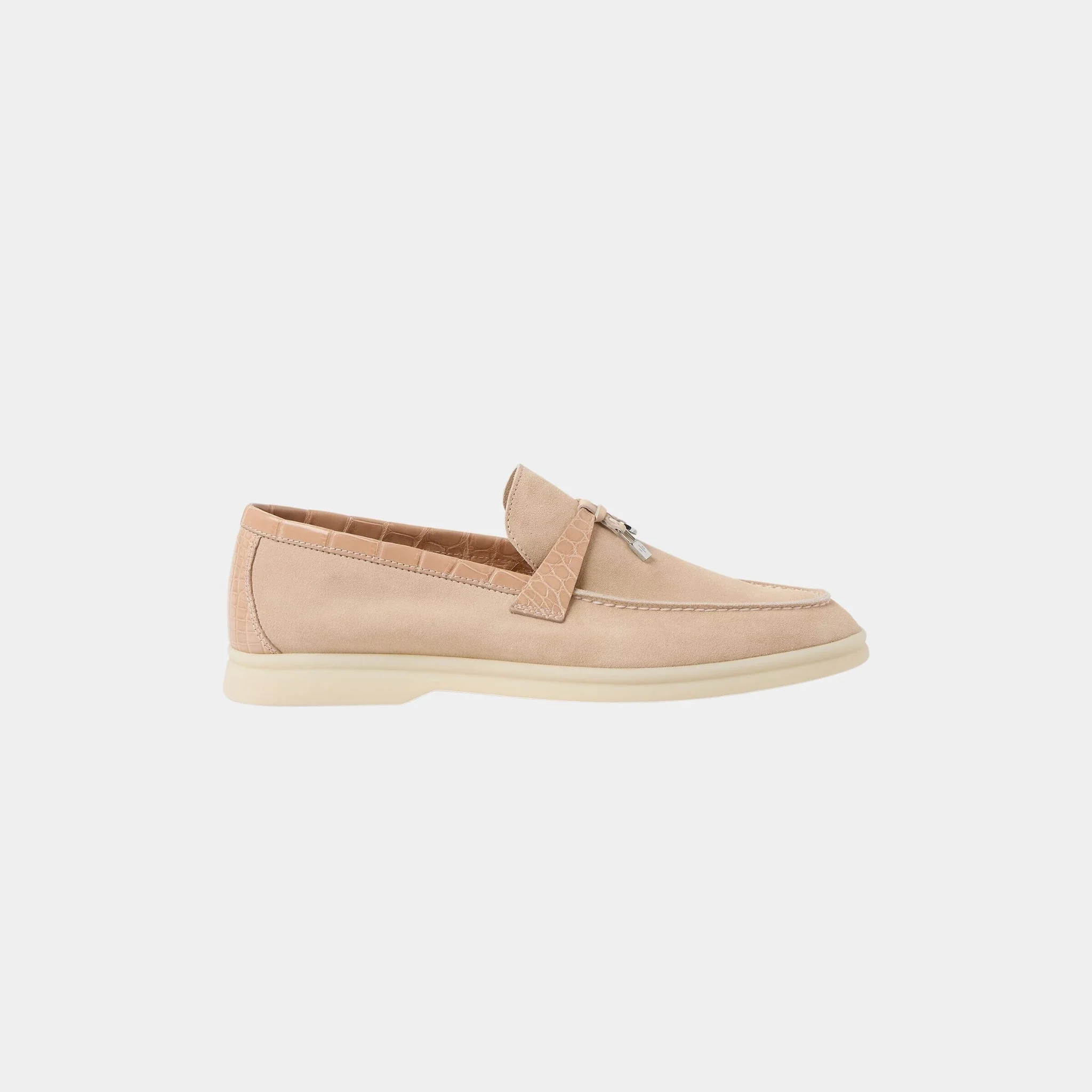 Summer Charms Walk Loafer Suede with Alligator Skin - Image 4