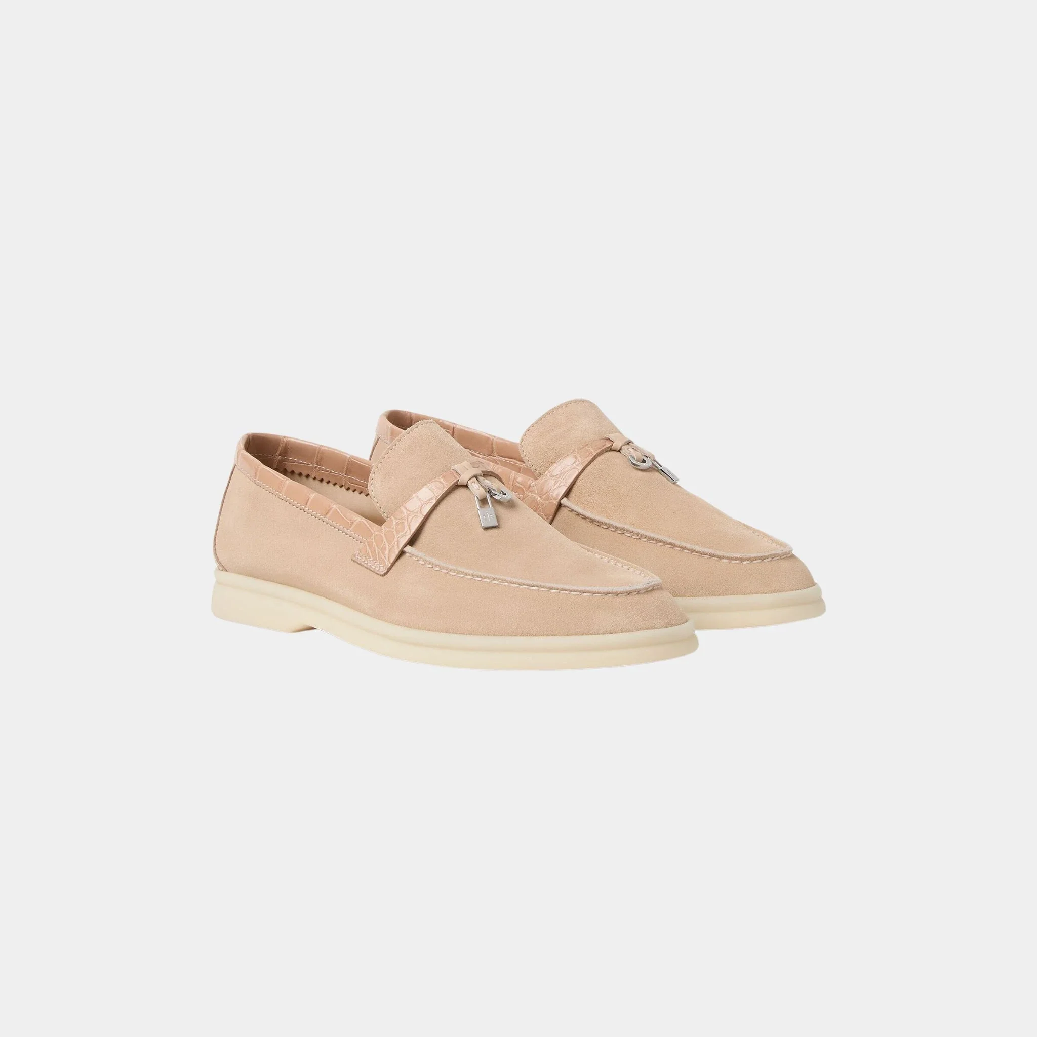 Summer Charms Walk Loafer Suede with Alligator Skin - Image 5