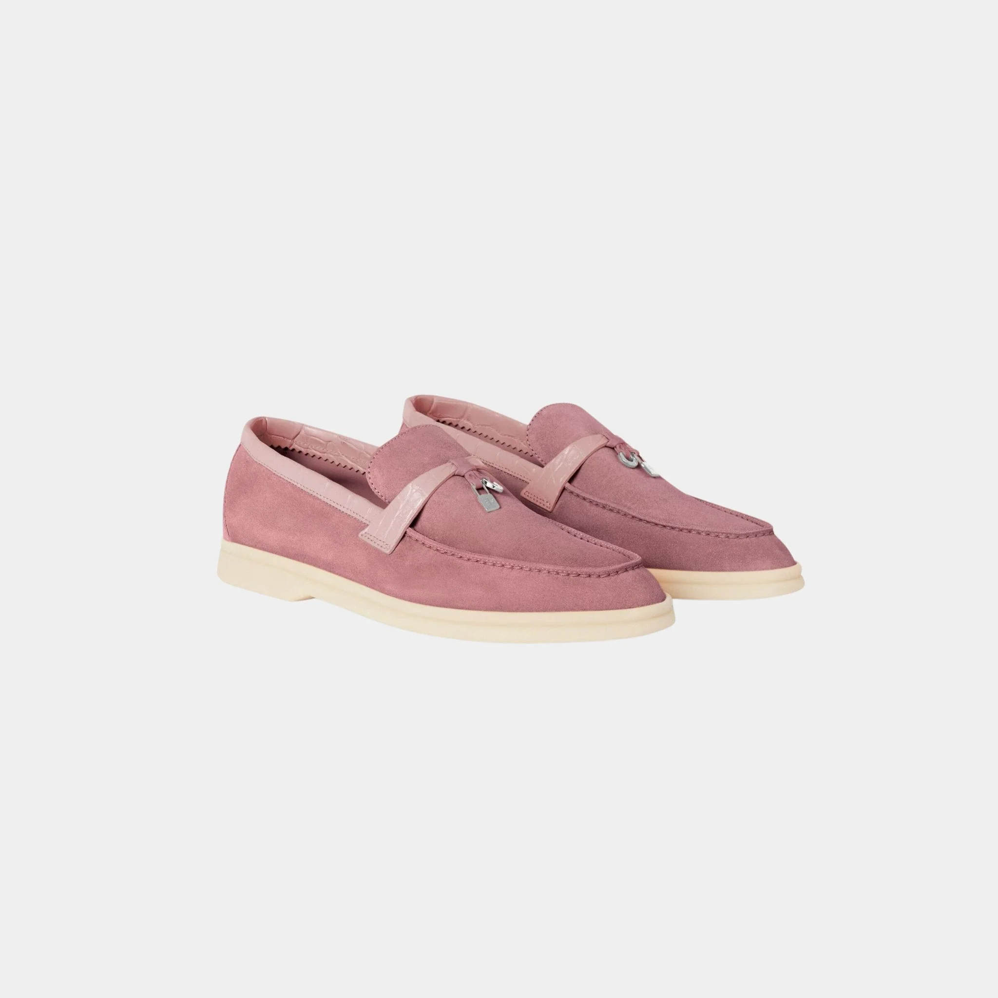 Summer Charms Walk Loafer Suede with Alligator Skin - Image 8