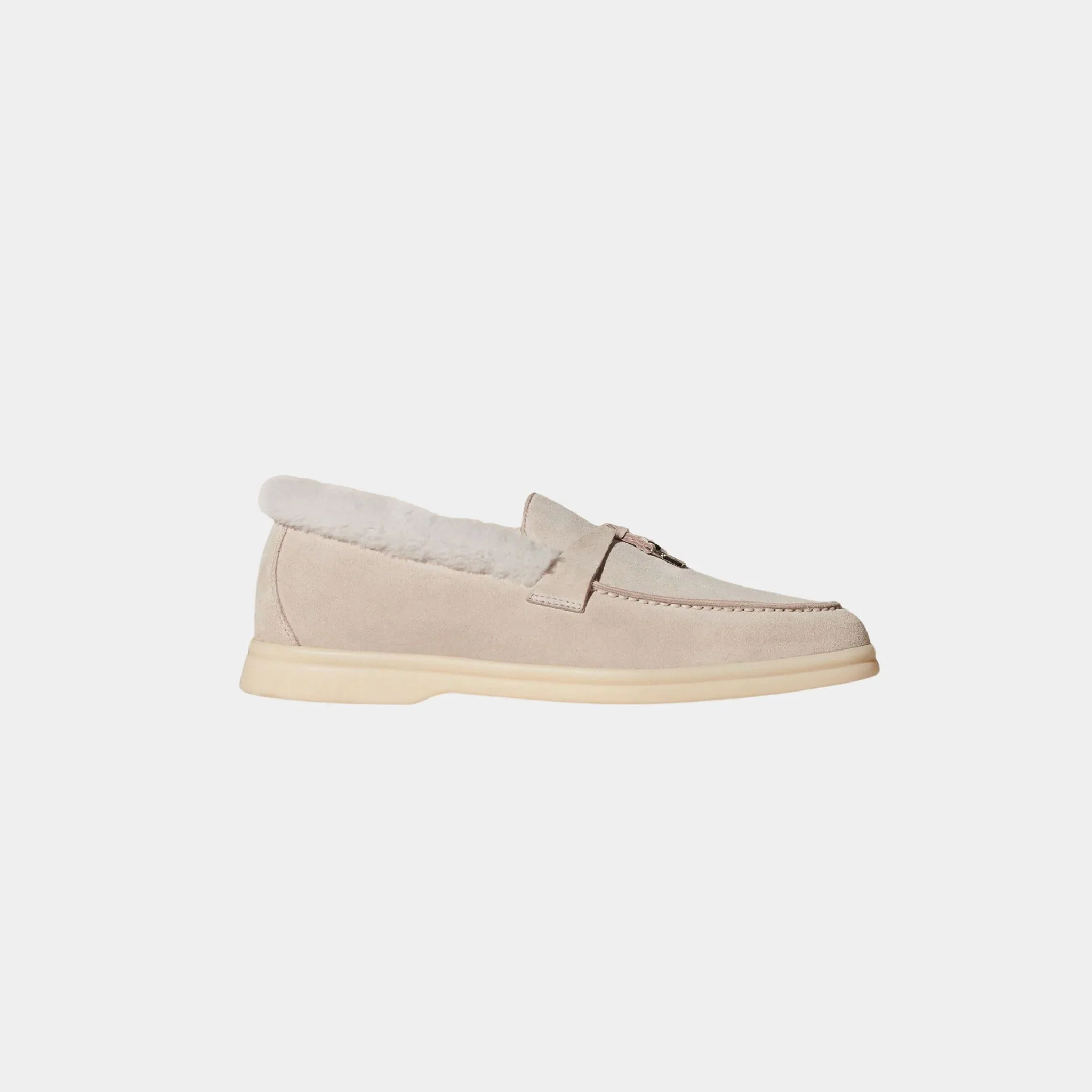 Summer Charms Walk Loafer Suede with Beaver Fur