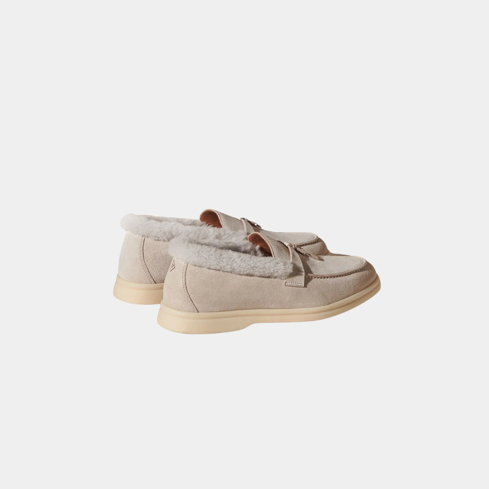 Summer Charms Walk Loafer Suede with Beaver Fur - Image 3