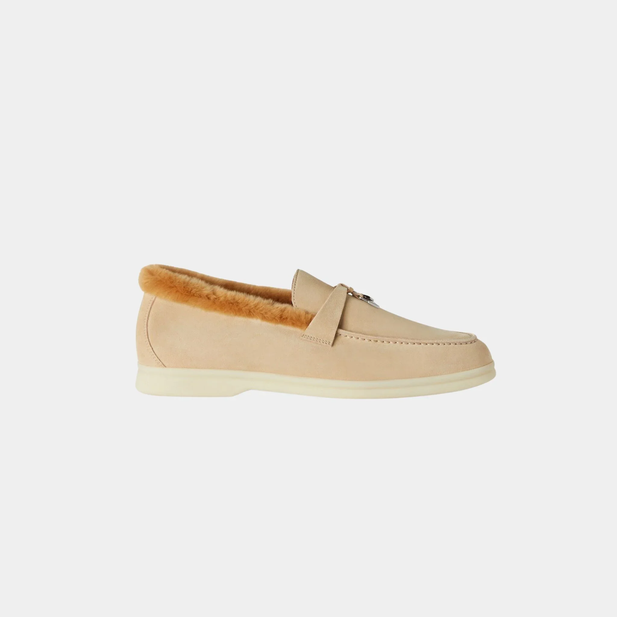 Summer Charms Walk Loafer Suede with Beaver Fur - Image 4