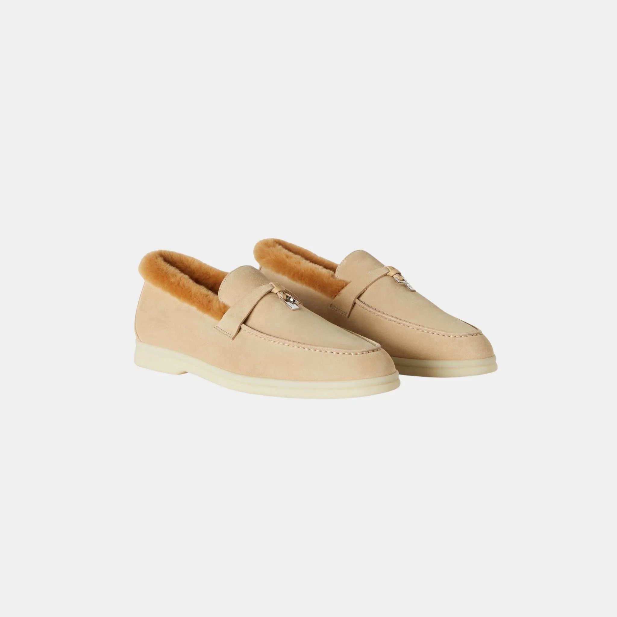 Summer Charms Walk Loafer Suede with Beaver Fur - Image 5