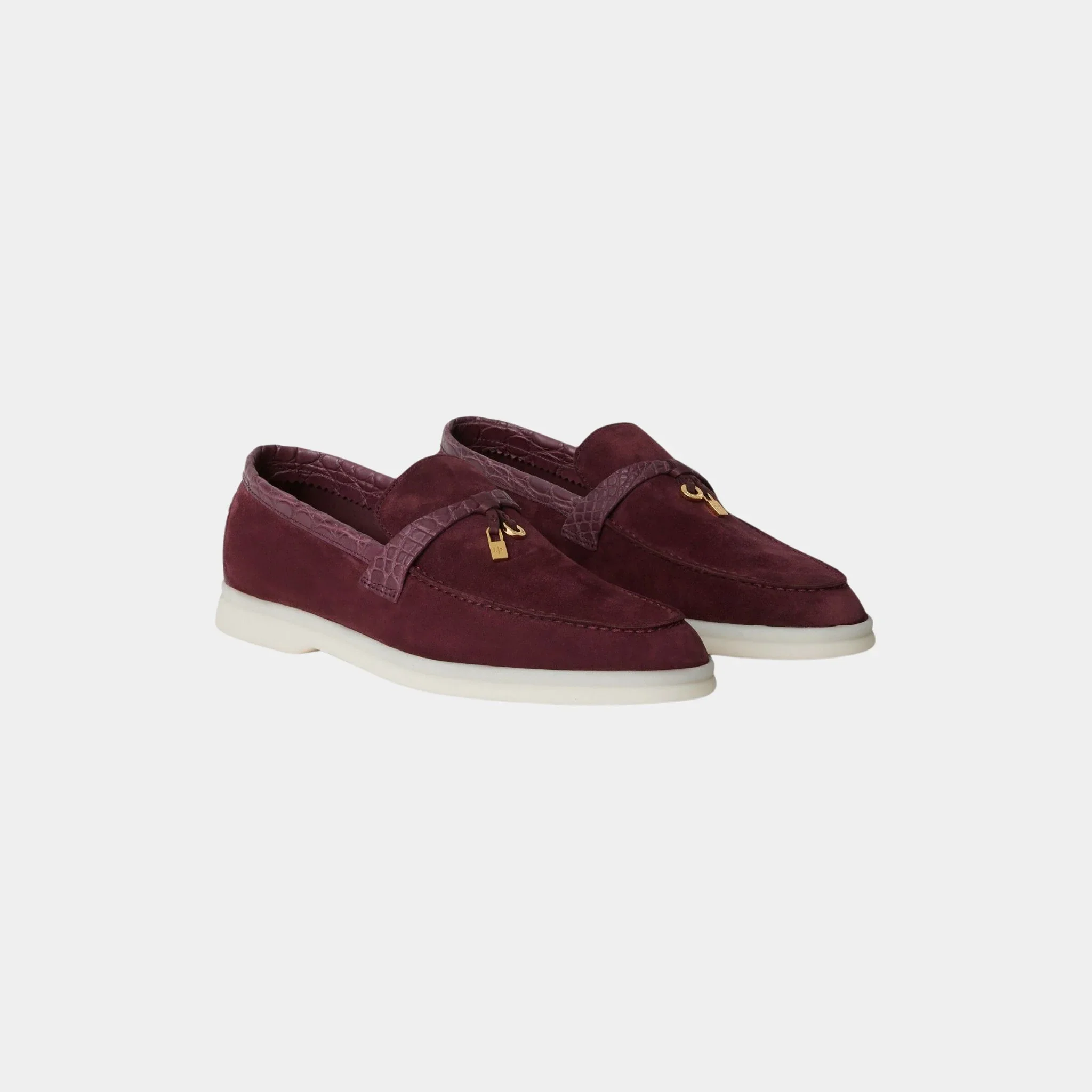 Summer Charms Walk Loafer Suede with Caiman Skin - Image 2