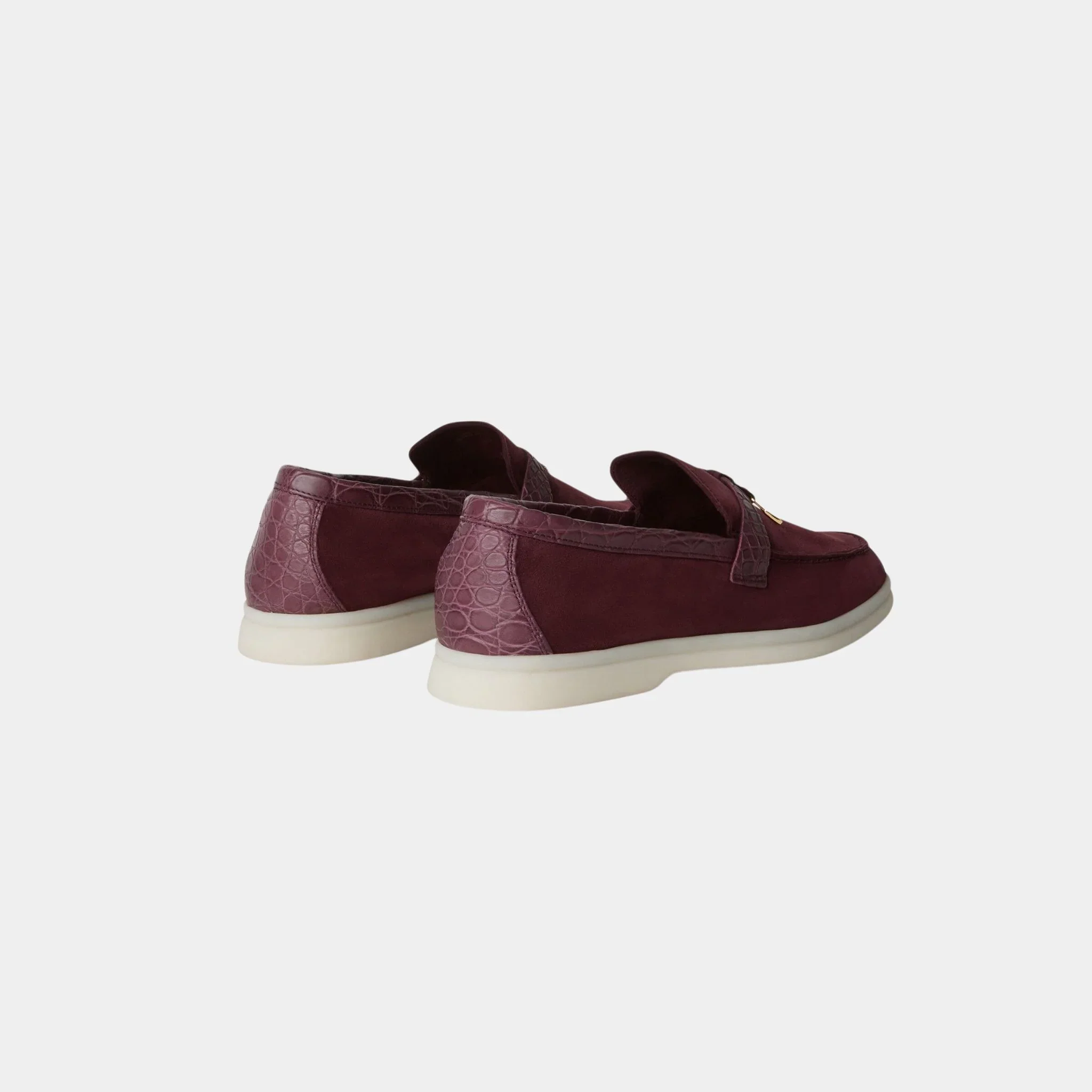 Summer Charms Walk Loafer Suede with Caiman Skin - Image 3