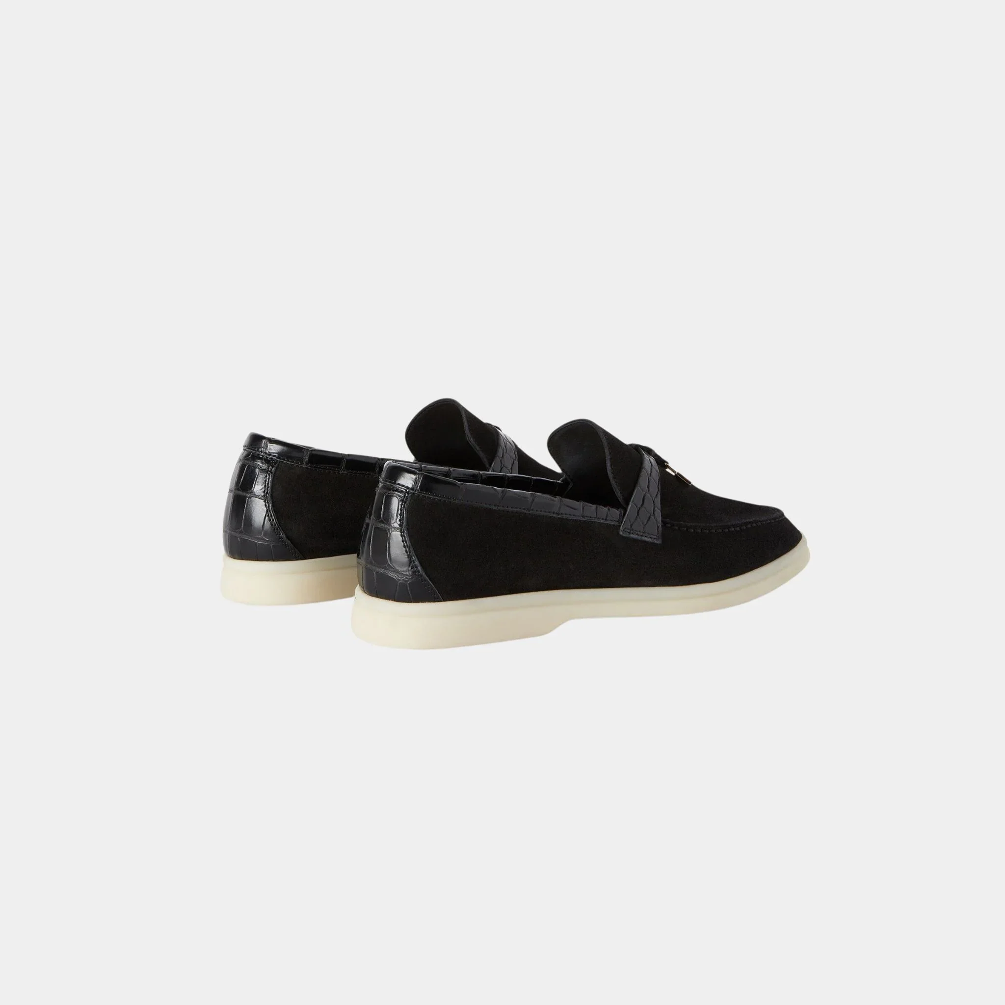 Summer Charms Walk Loafers Suede with Alligator Skin - Image 18