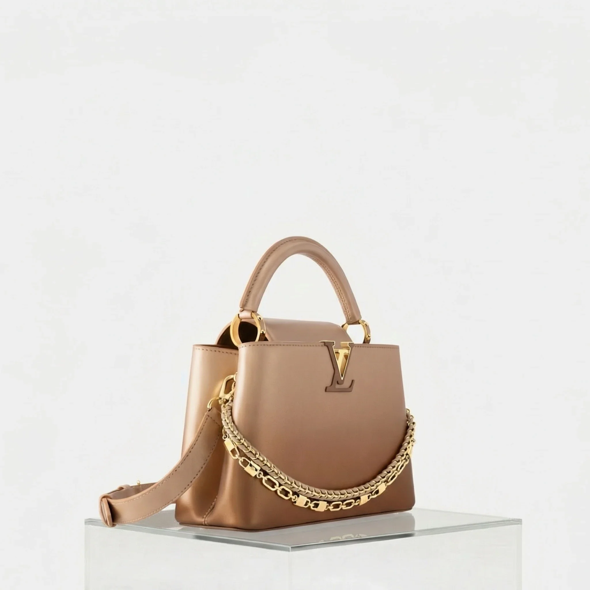 Capucines BB Handbag Sprayed Lambskin Leather - Image 2