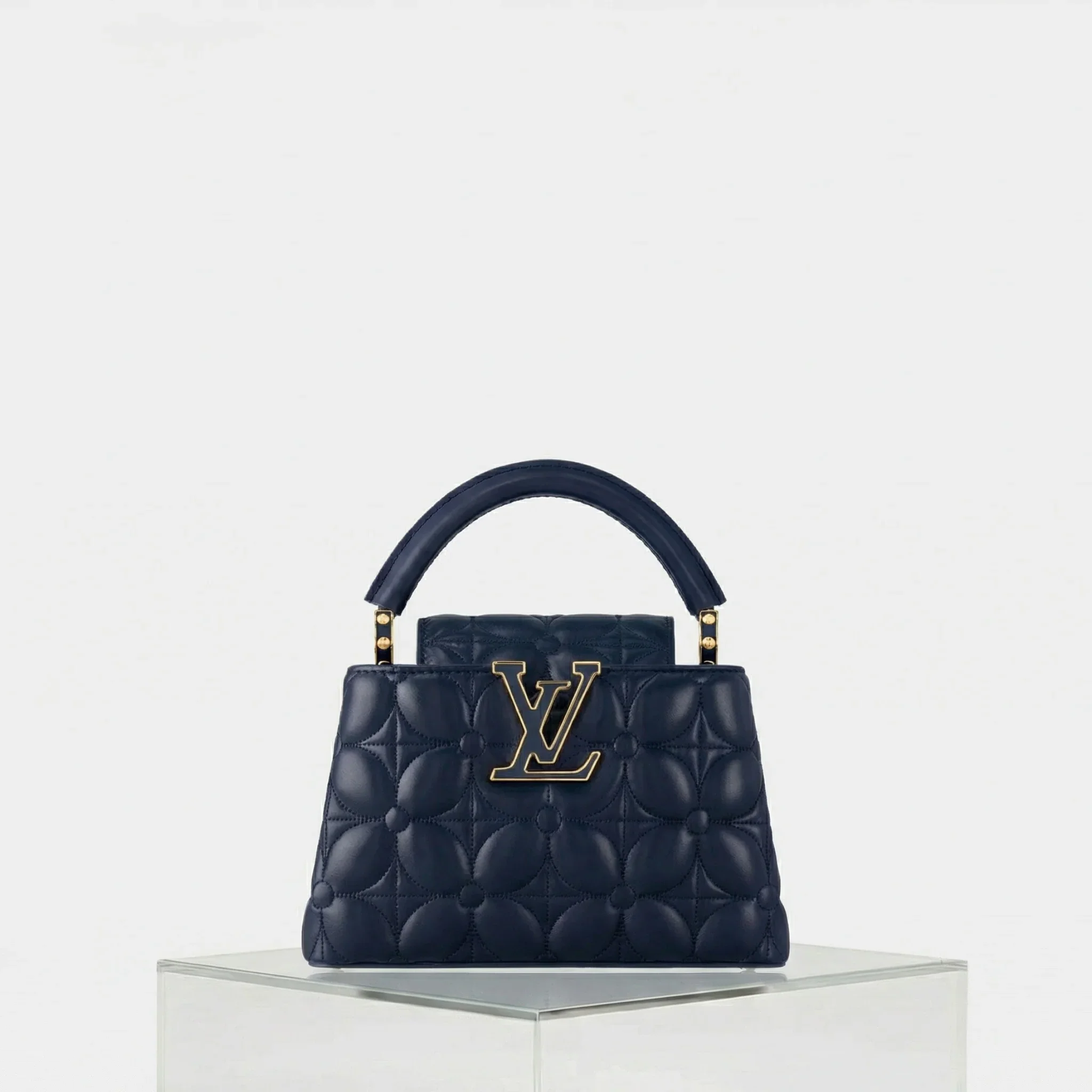 Capucines Mini Handbag Lamskin Leather