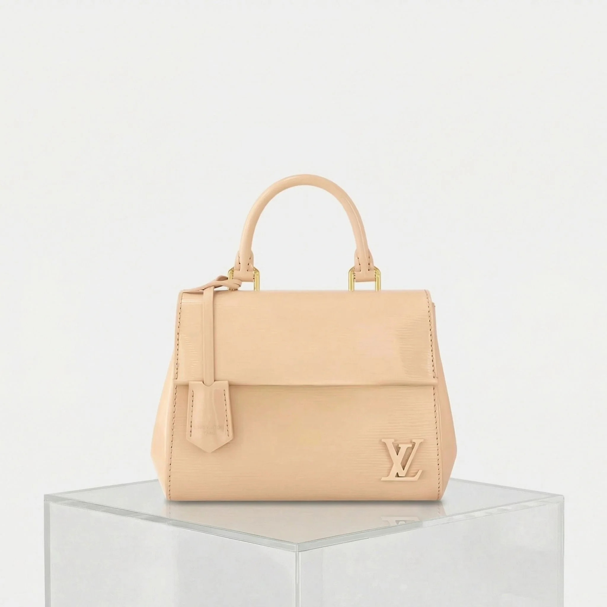 Cluny Mini Varnished Epi Cowhide Leather Handbag