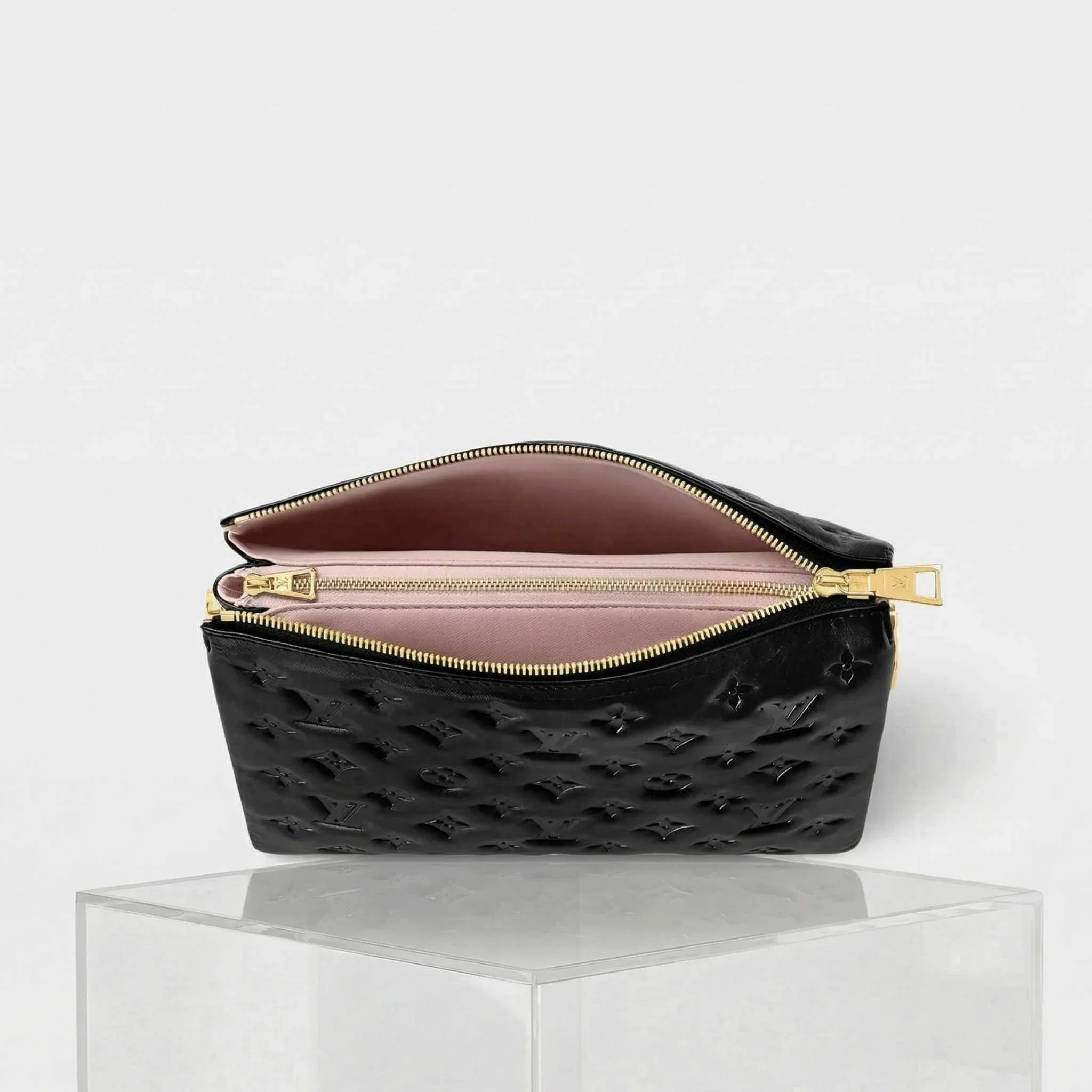Coussin PM Handbag Monogram-embossed Puffy Lambskin - Image 3