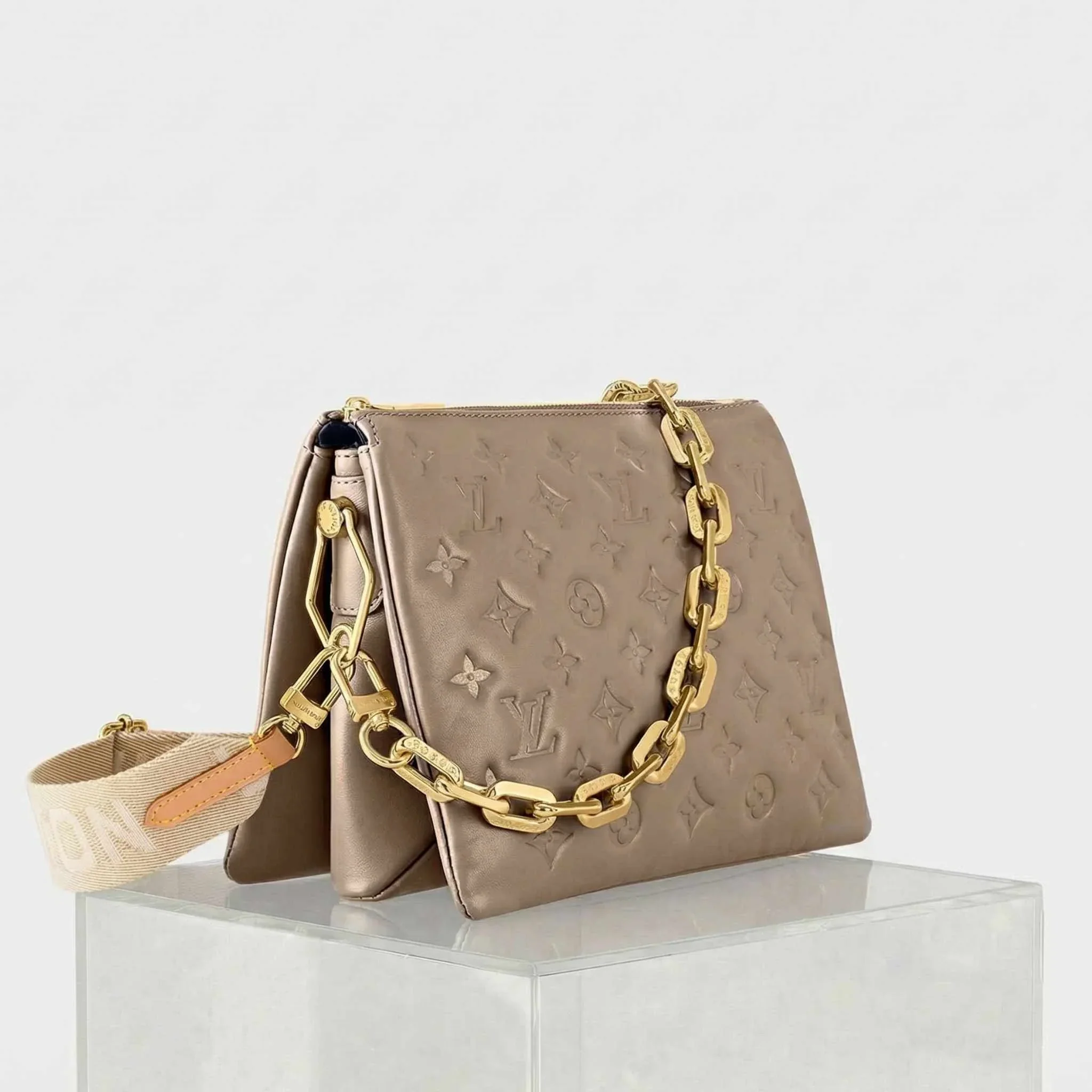 Coussin PM Handbag Monogram-embossed Puffy Lambskin - Image 5