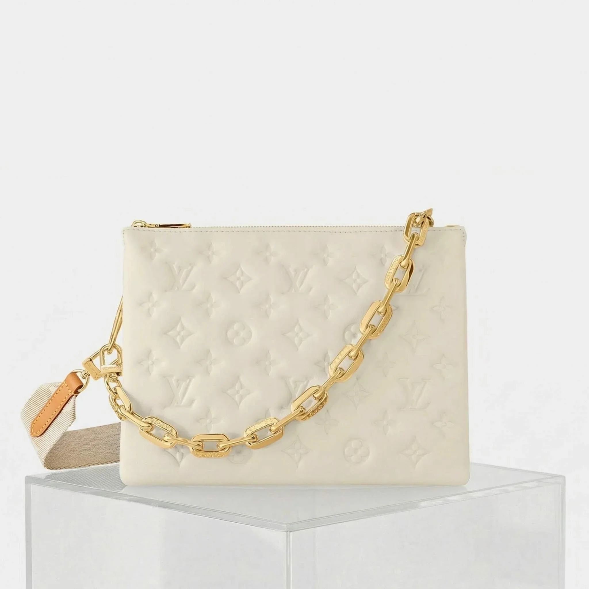 Coussin PM Handbag Monogram-embossed Puffy Lambskin - Image 7