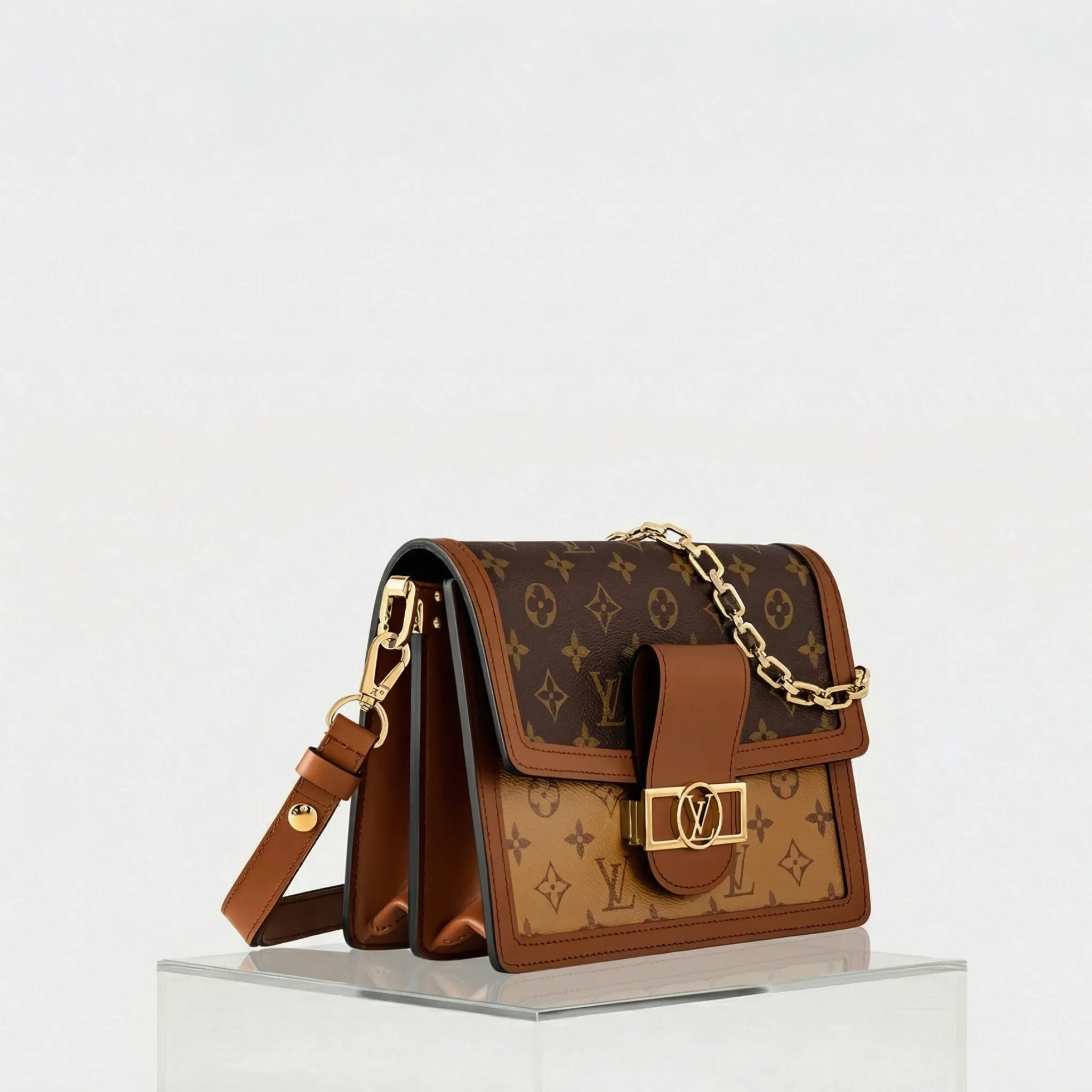 Dauphine MM Bag Monogram and Monogram Reverse Coated Canvas - Image 2