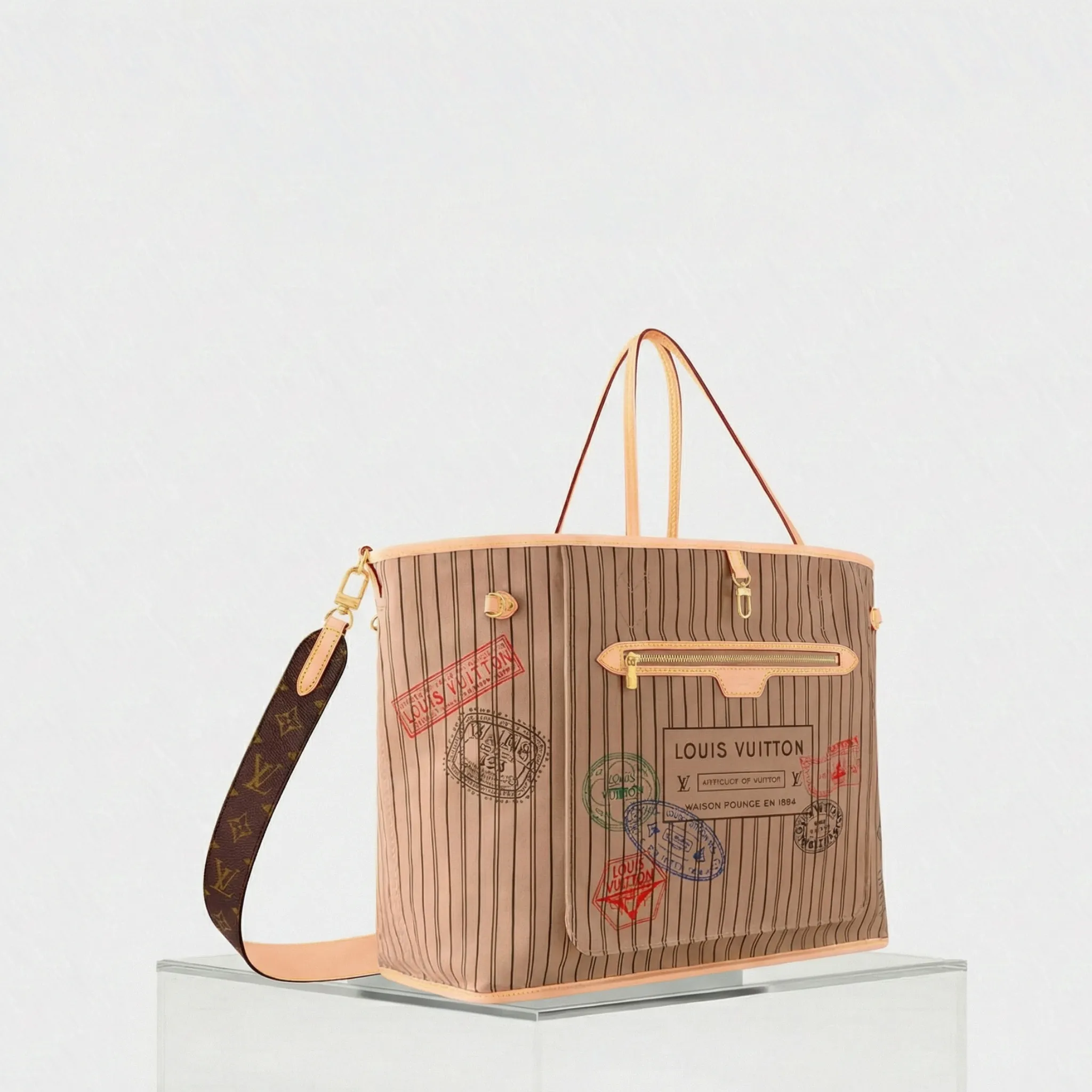 Neverfull Bandouliere Inside Out GM Handbag - Image 2