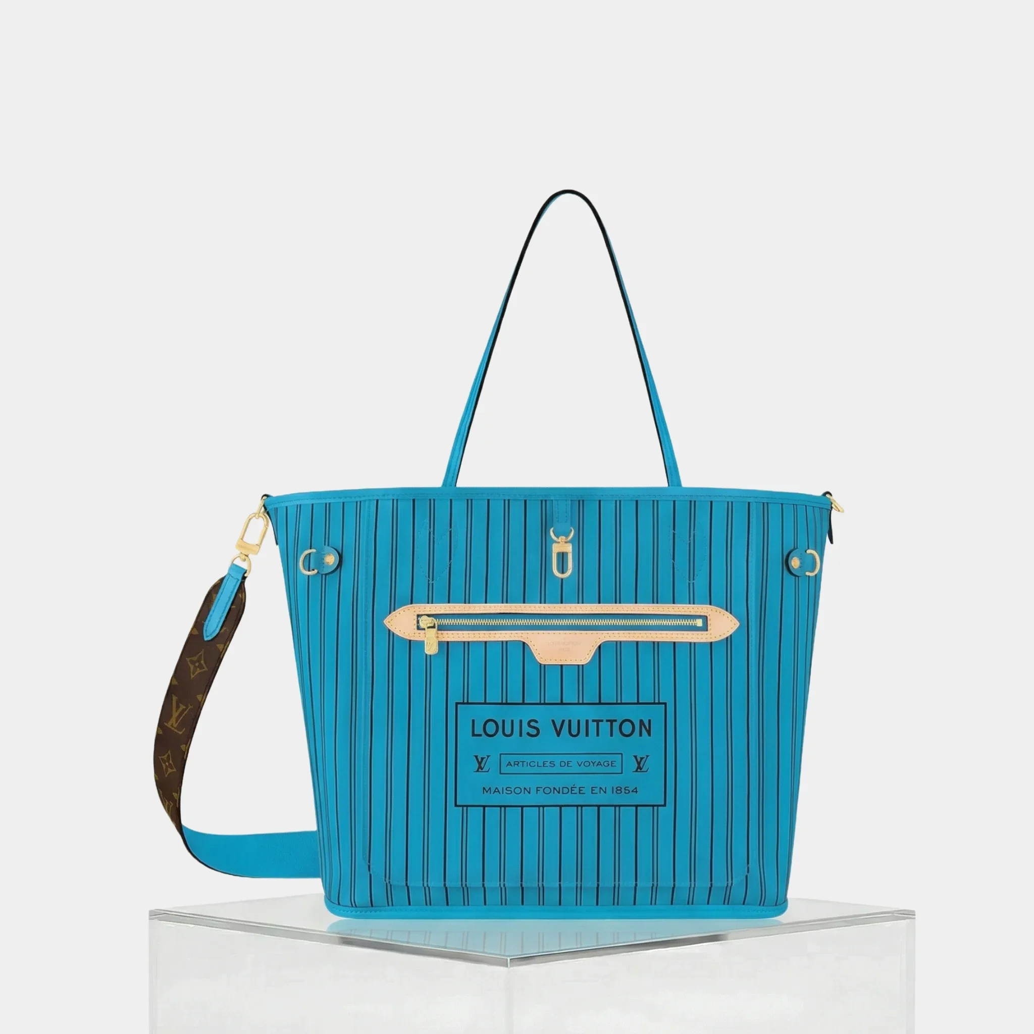 Louis Vuitton Neverfull Bandoulière Monogram Inside Out MM Handbag - Image 10