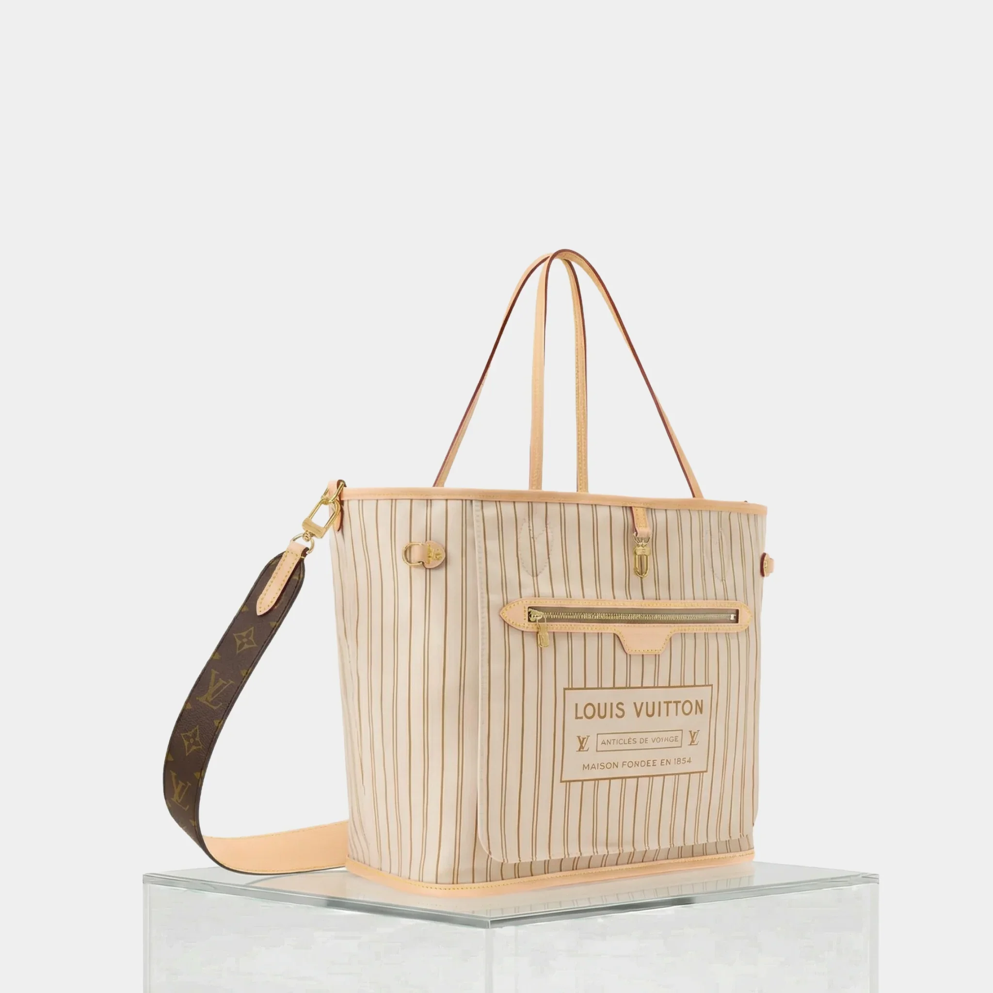 Louis Vuitton Neverfull Bandoulière Monogram Inside Out MM Handbag - Image 14