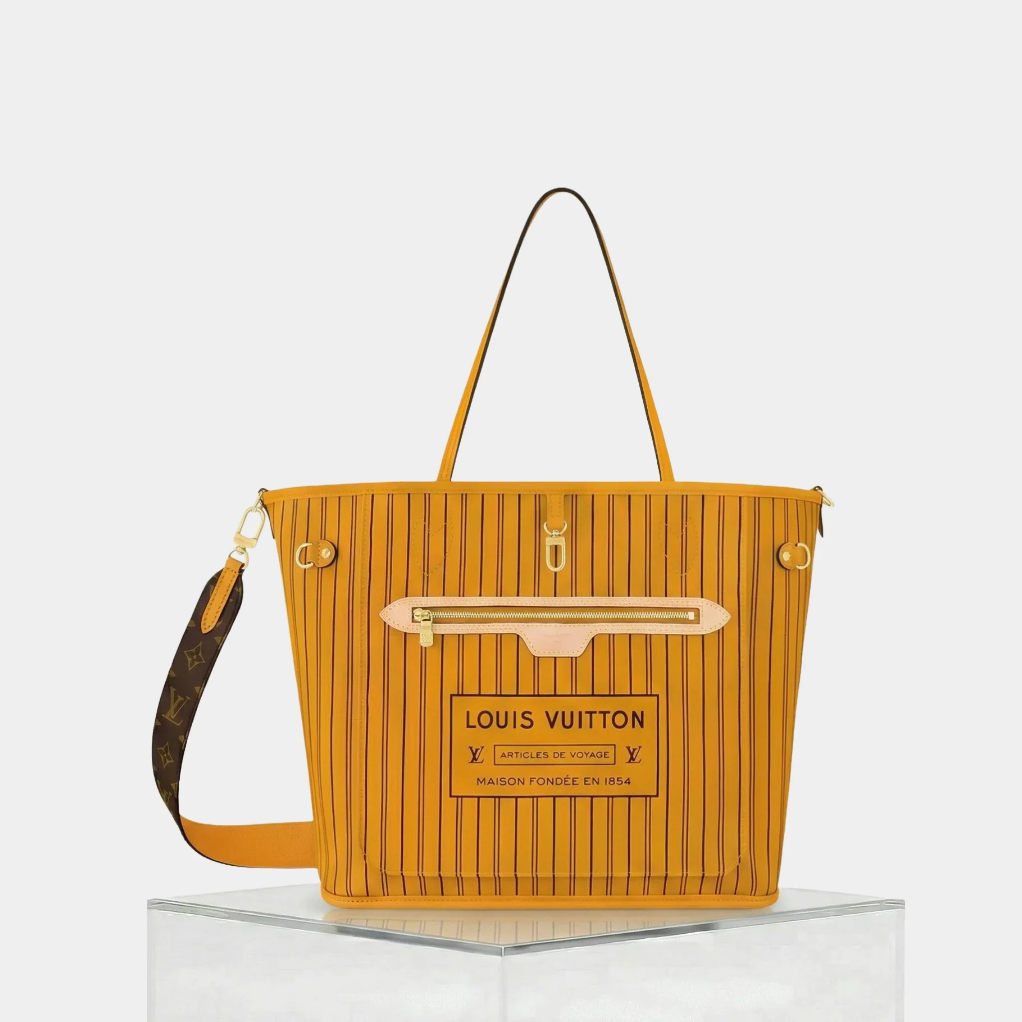 Louis Vuitton Neverfull Bandoulière Monogram Inside Out MM Handbag - Image 4