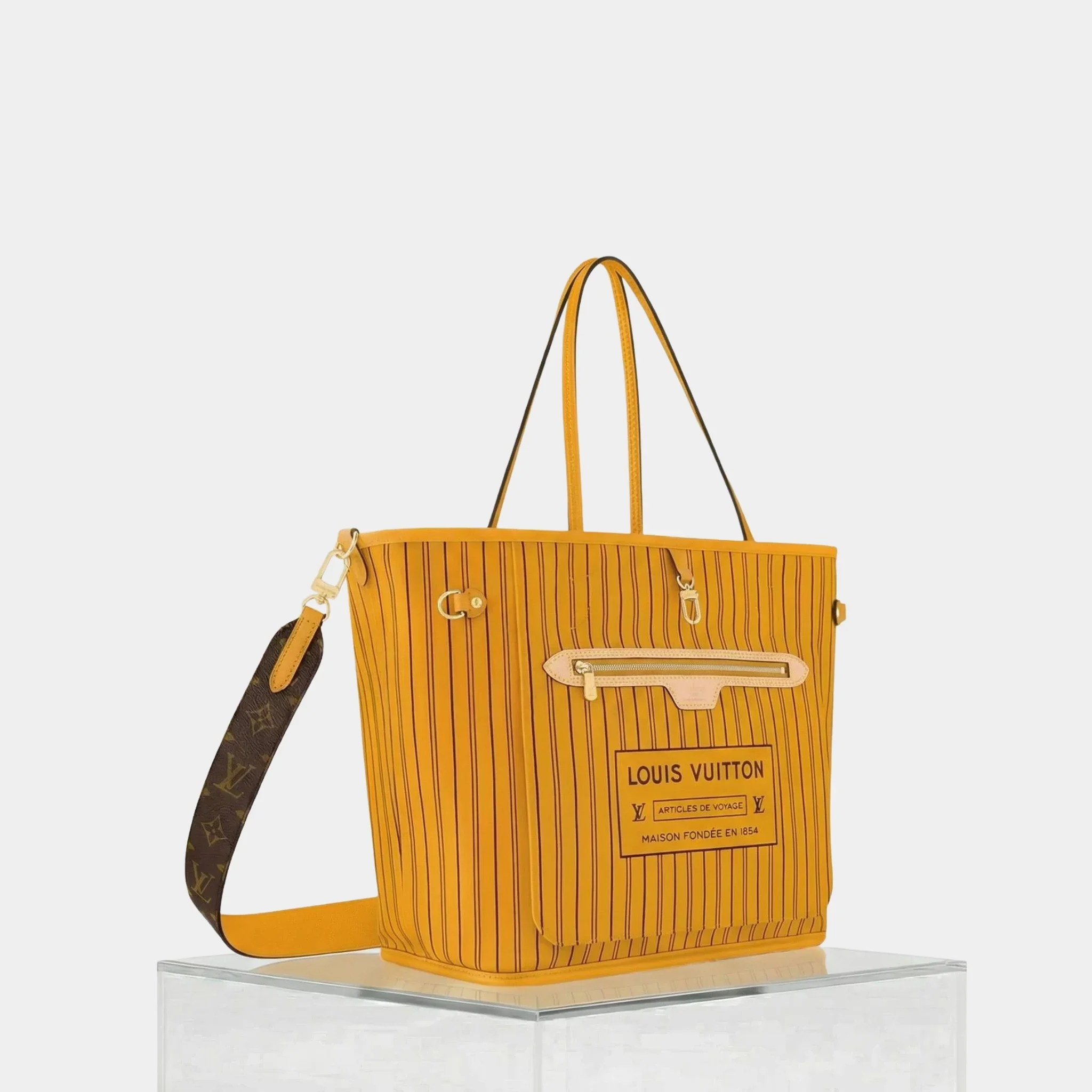 Louis Vuitton Neverfull Bandoulière Monogram Inside Out MM Handbag - Image 5