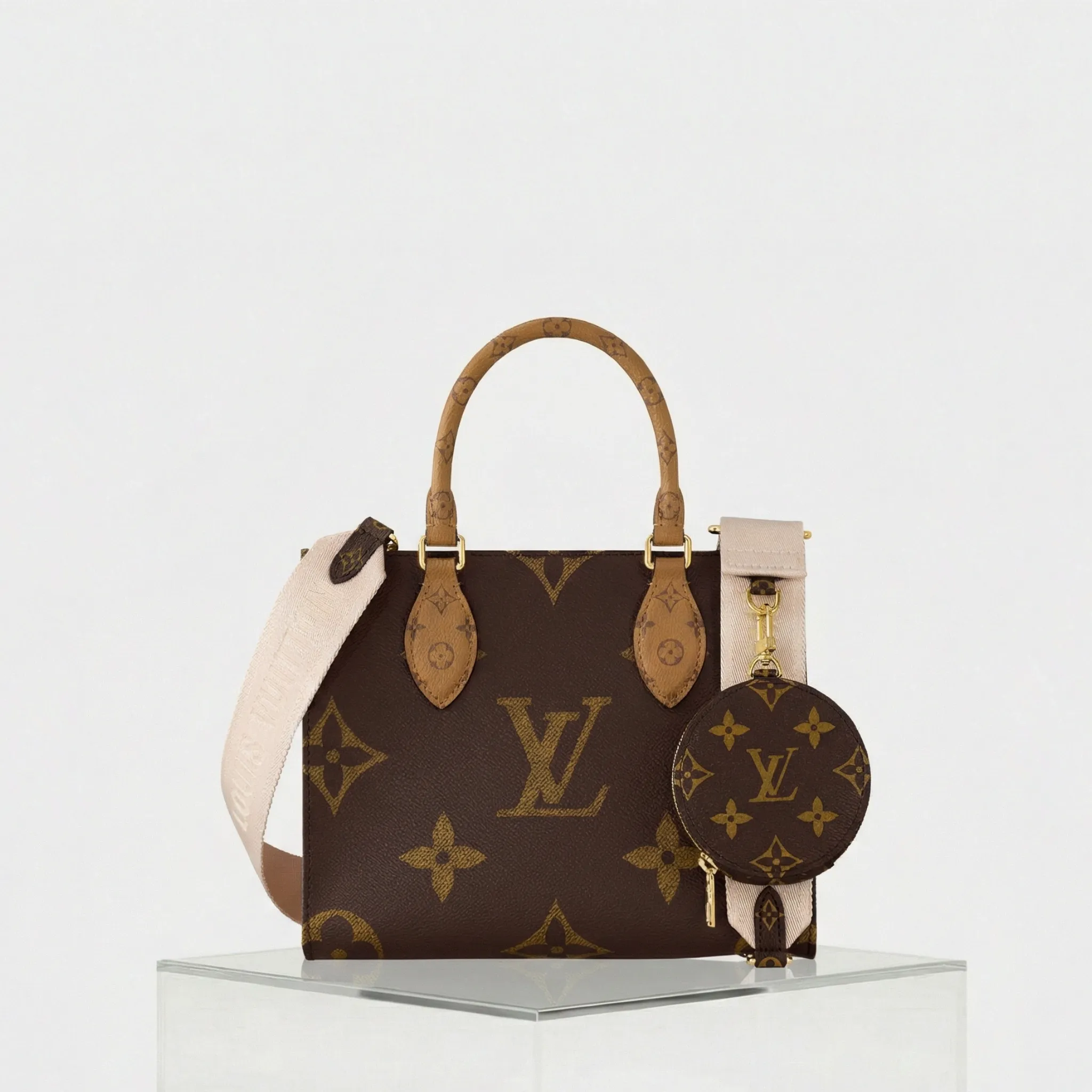 OnTheGo PM Handbag Monogram Reverse Coated Canvas