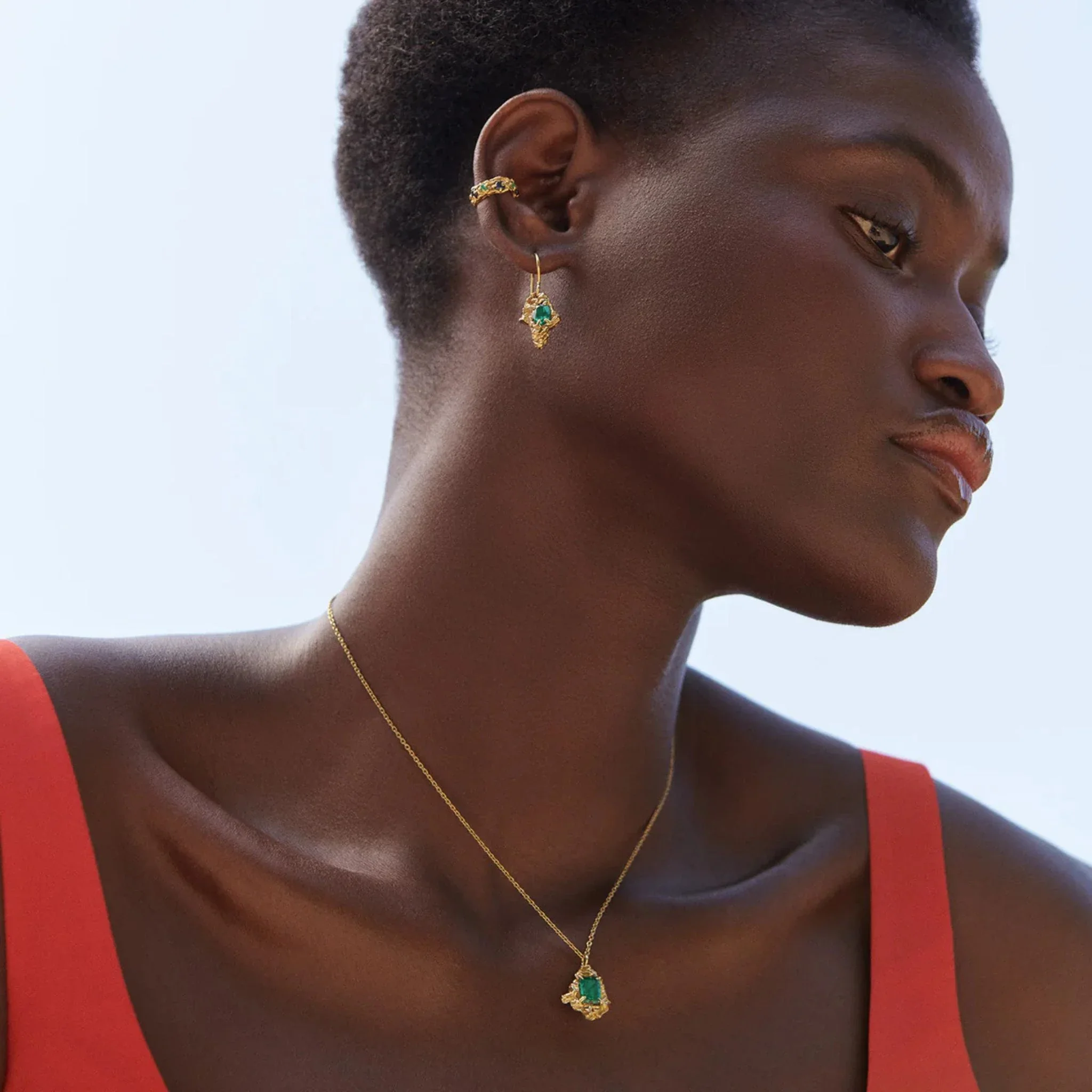 Leana Emerald Necklace - Image 3