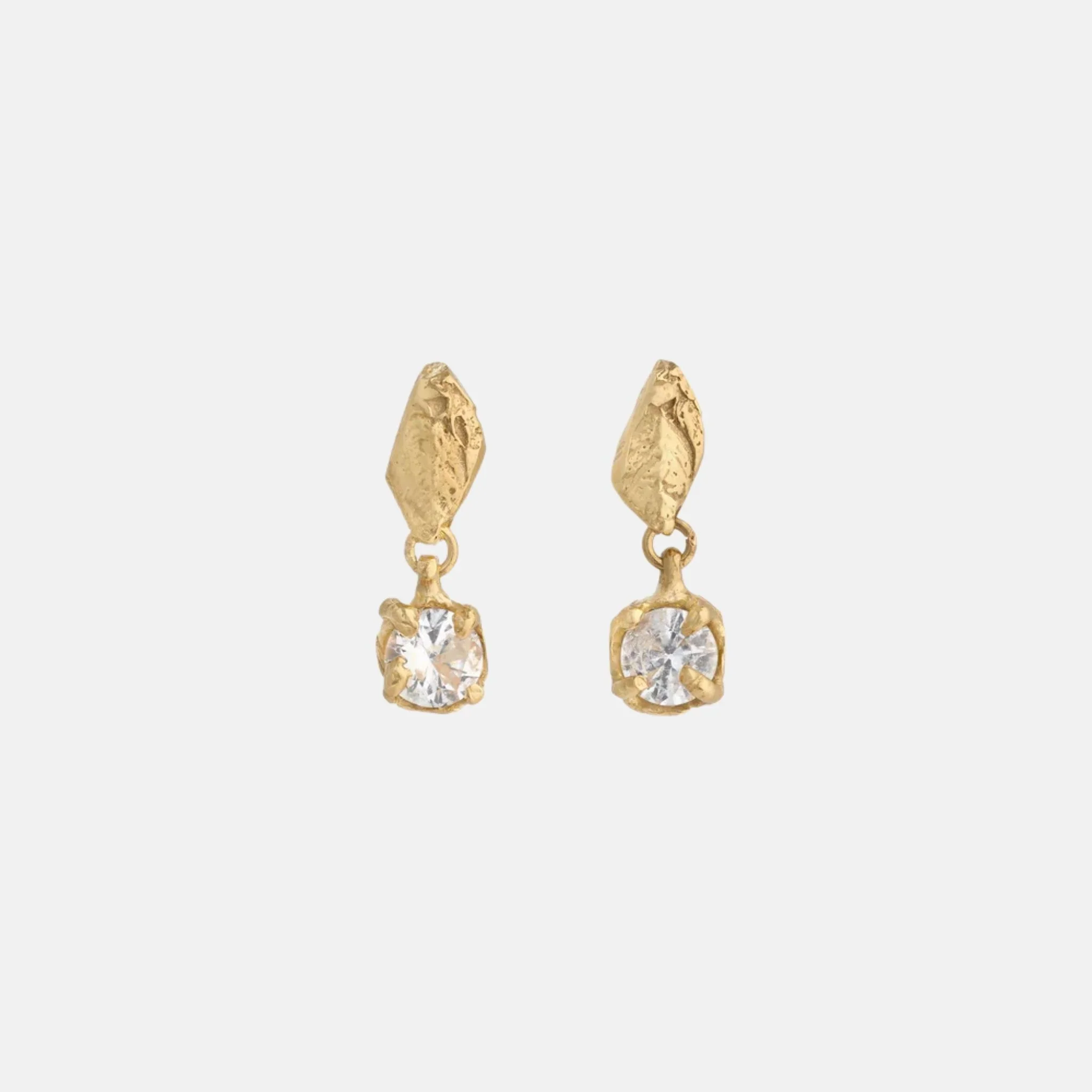 Mini Tota 18K Gold Plated Silver Earrings - Image 3