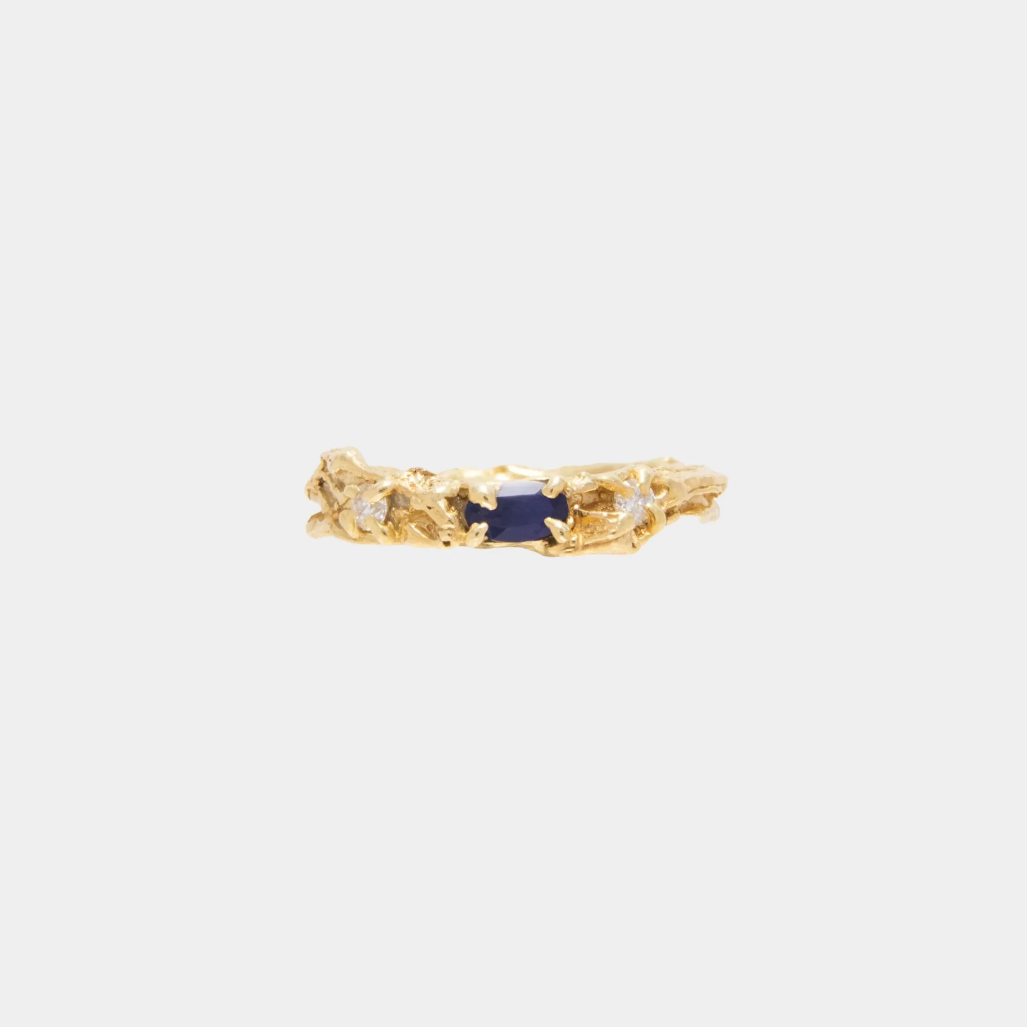 Rosea Sapphire Moissanite Ring - Image 2