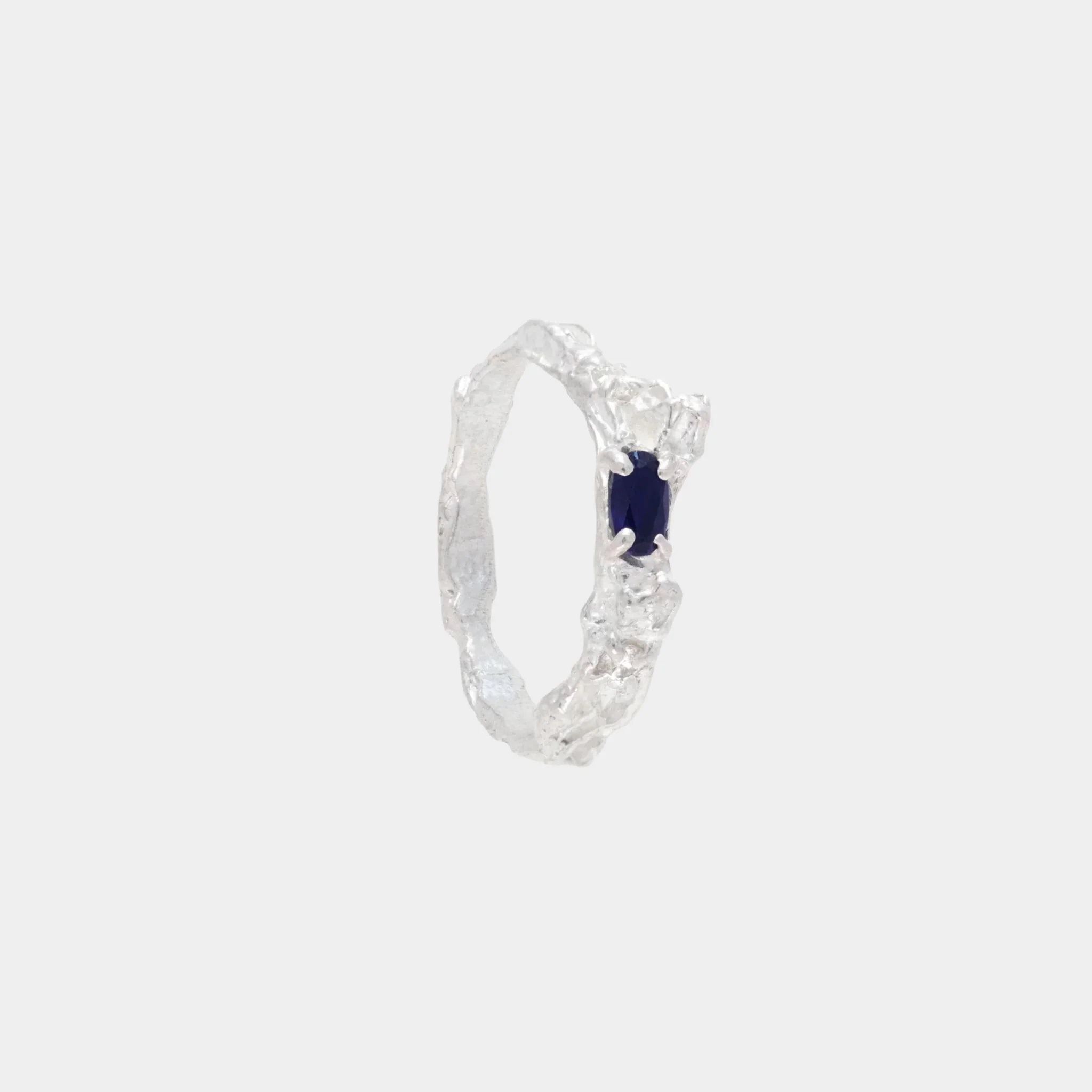 Rosea Sapphire Moissanite Ring - Image 4
