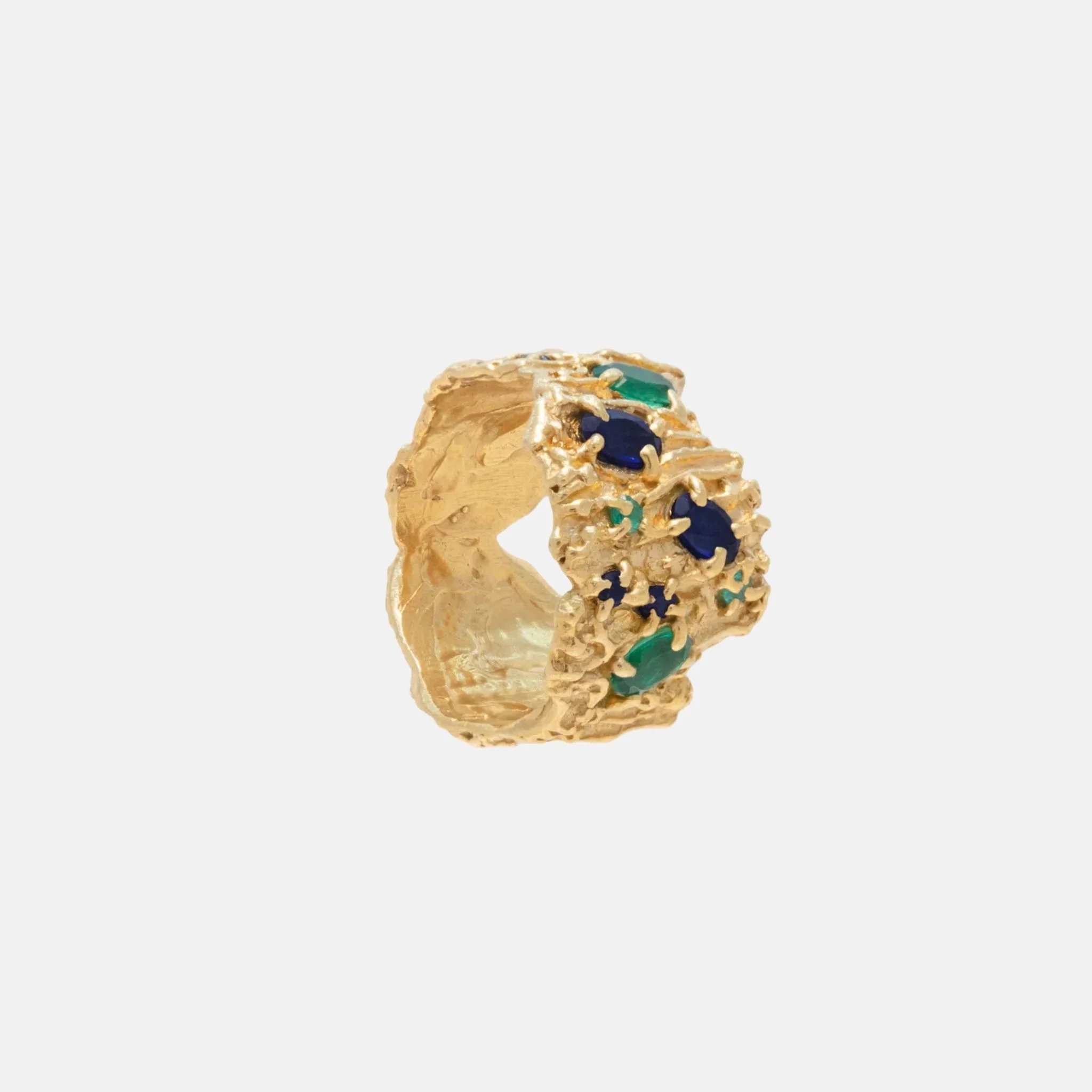 Shiitake 18K Gold Plated Recycled Silver Ring