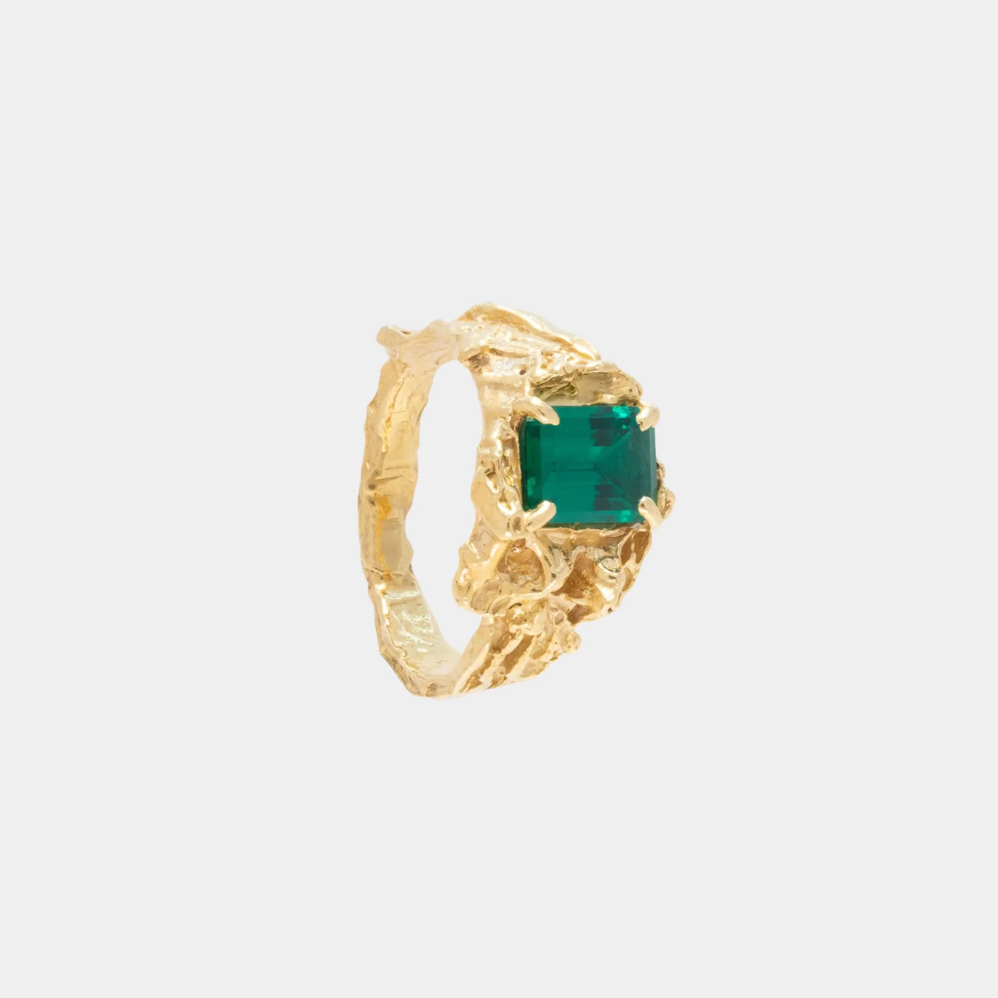 Shimeji Emerald Ring