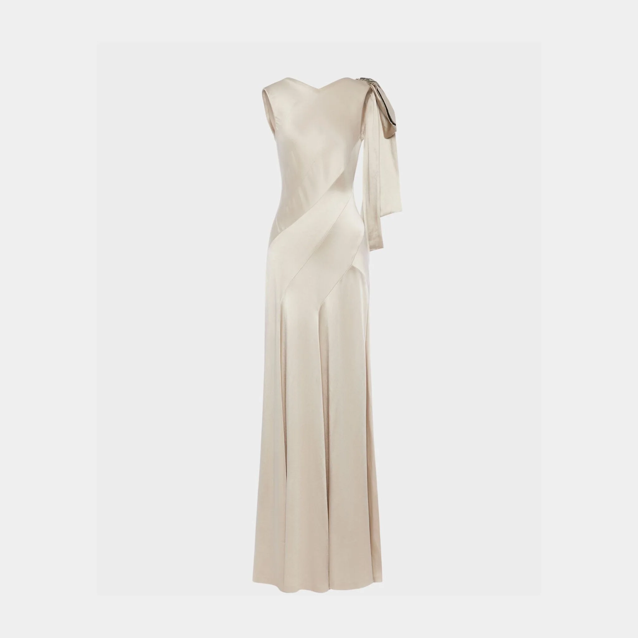 Bias-Cut Evening Dress